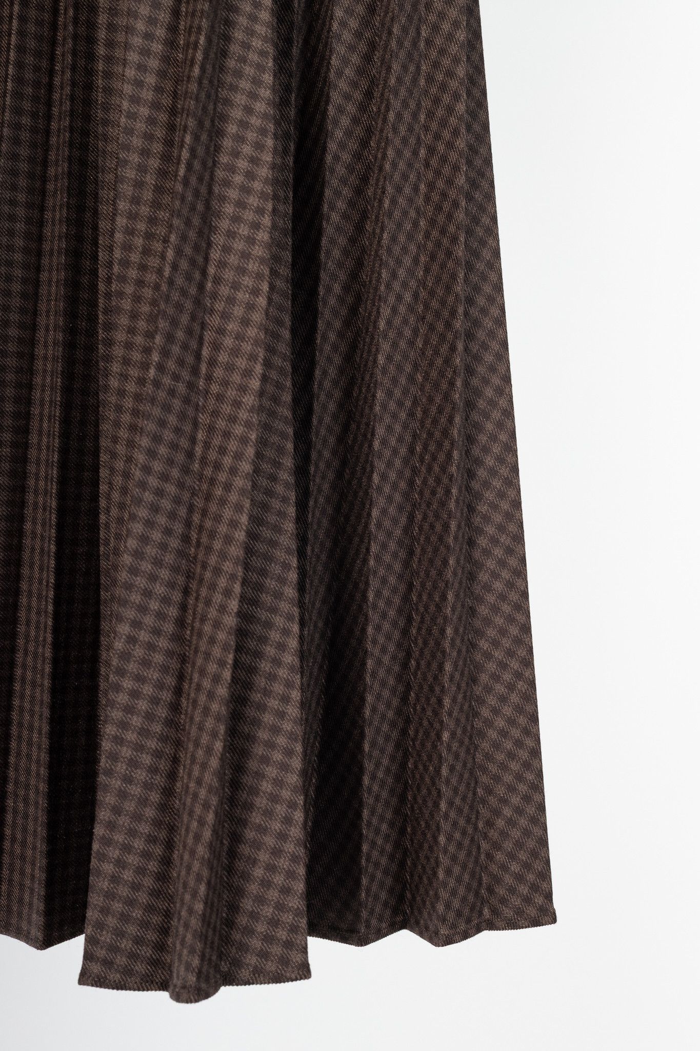 Tibi Tibi Brown Multi Jett Suiting Plaid Pleated Wrap Skirt Size 28" / US 6 / IT 42 - 7 Thumbnail