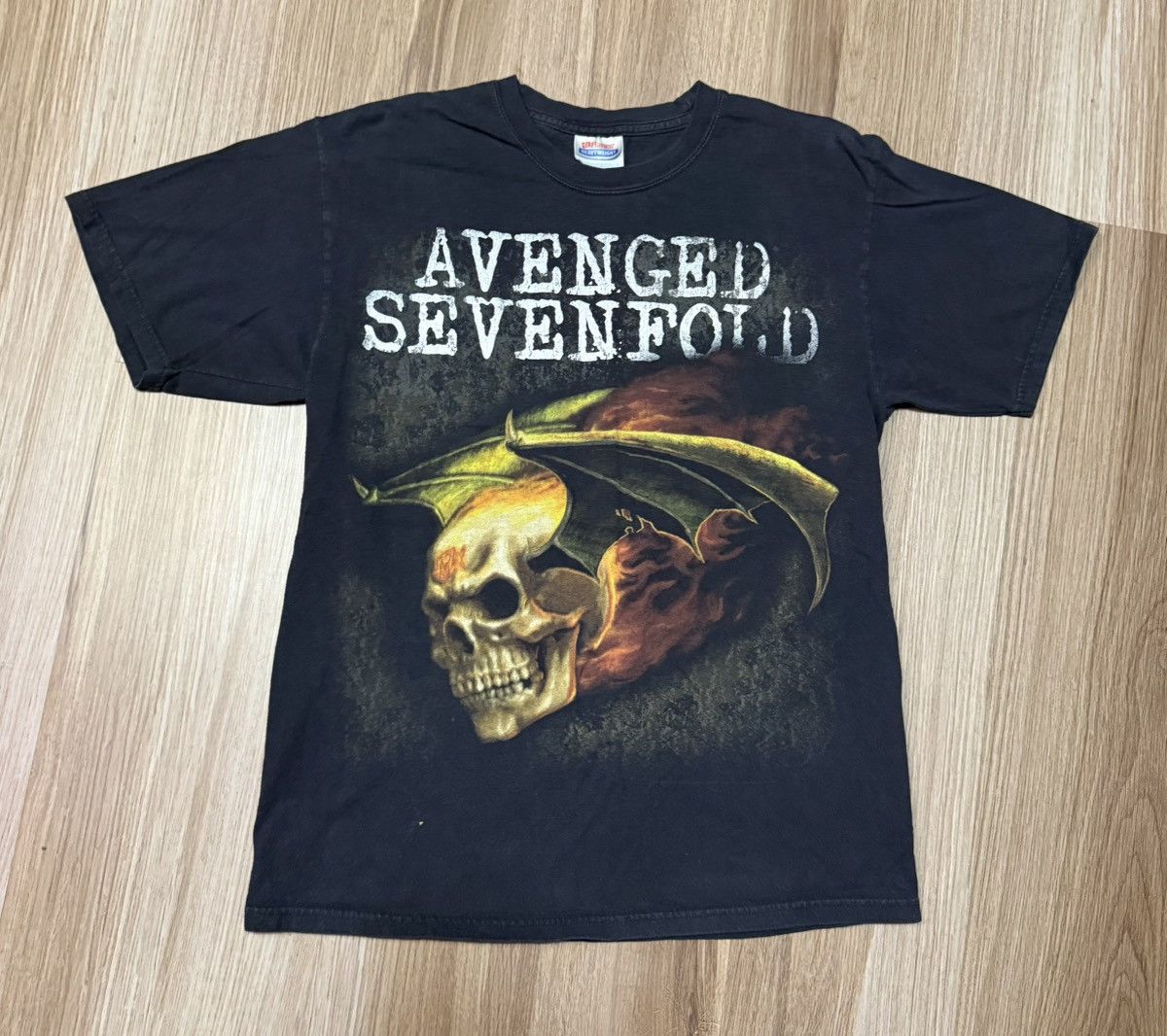 Band Tees Vintage Avenged Sevenfold T Shirt Mens Deathbat Skull Band Size US M / EU 48-50 / 2 - 3 Thumbnail