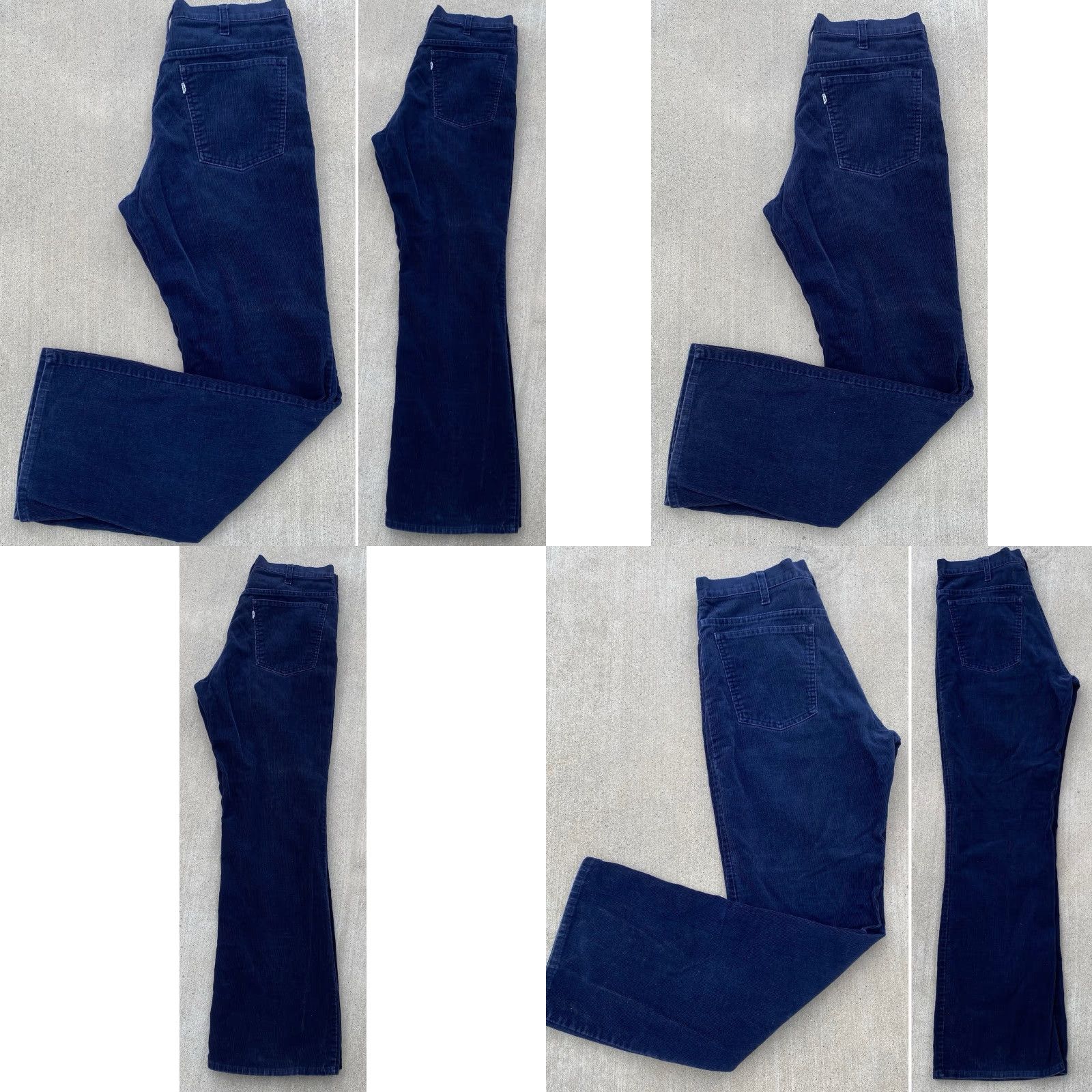 Levi's VINTAGE Levi’s 517 Corduroy Pants Navy Blue 32 x 32 Talon Zipper 1970s Casual Mens Size US 32 / EU 48 - 9 Thumbnail