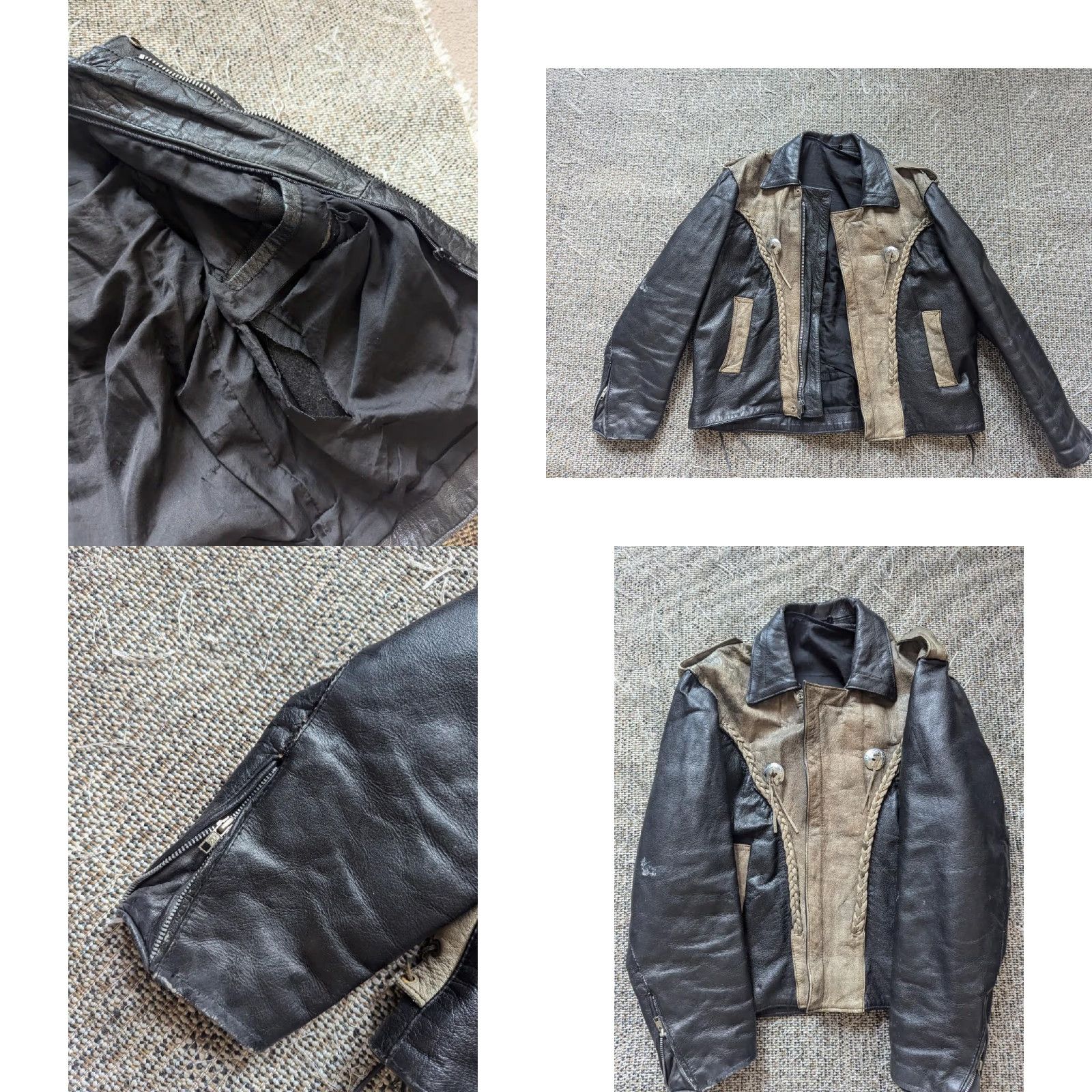 Vintage VINTAGE brown WESTERN motorcycle jacket XL leather PATINA CONCHO cowboy MAD MAX Mens Jacket XL Brown Western Motorcycle Leather PATINA Concho Vintage Size US XL / EU 56 / 4 - 8 Thumbnail