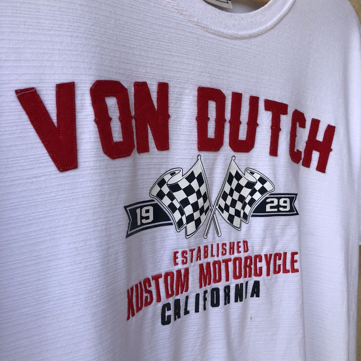Von Dutch Vintage y2k Von Dutch Kustom Motorcycle Tshirt Size US XL / EU 56 / 4 - 4 Thumbnail