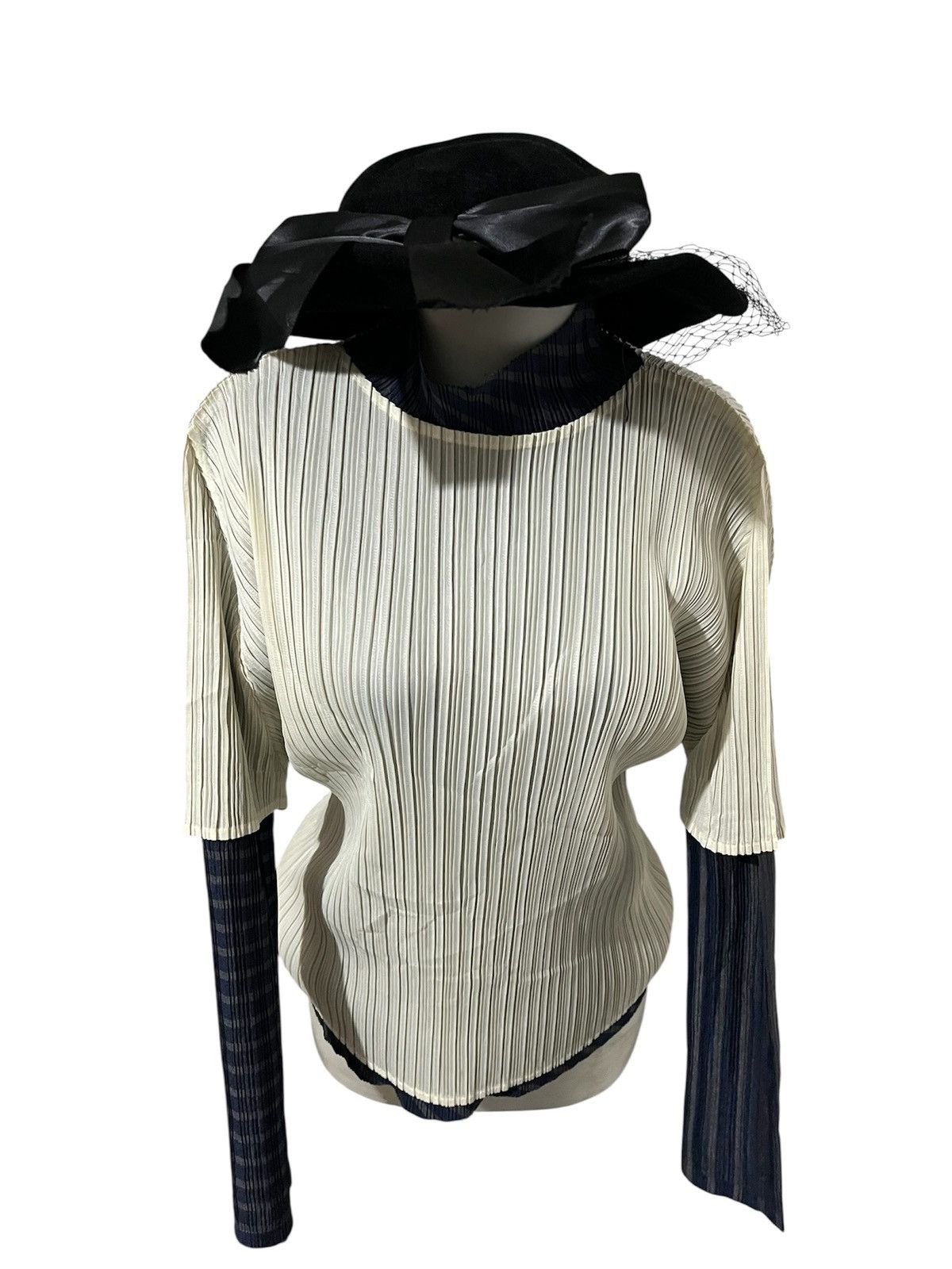 Other Vintage 60s Betmar Veil Wool Hat Black USA Size ONE SIZE - 10 Thumbnail