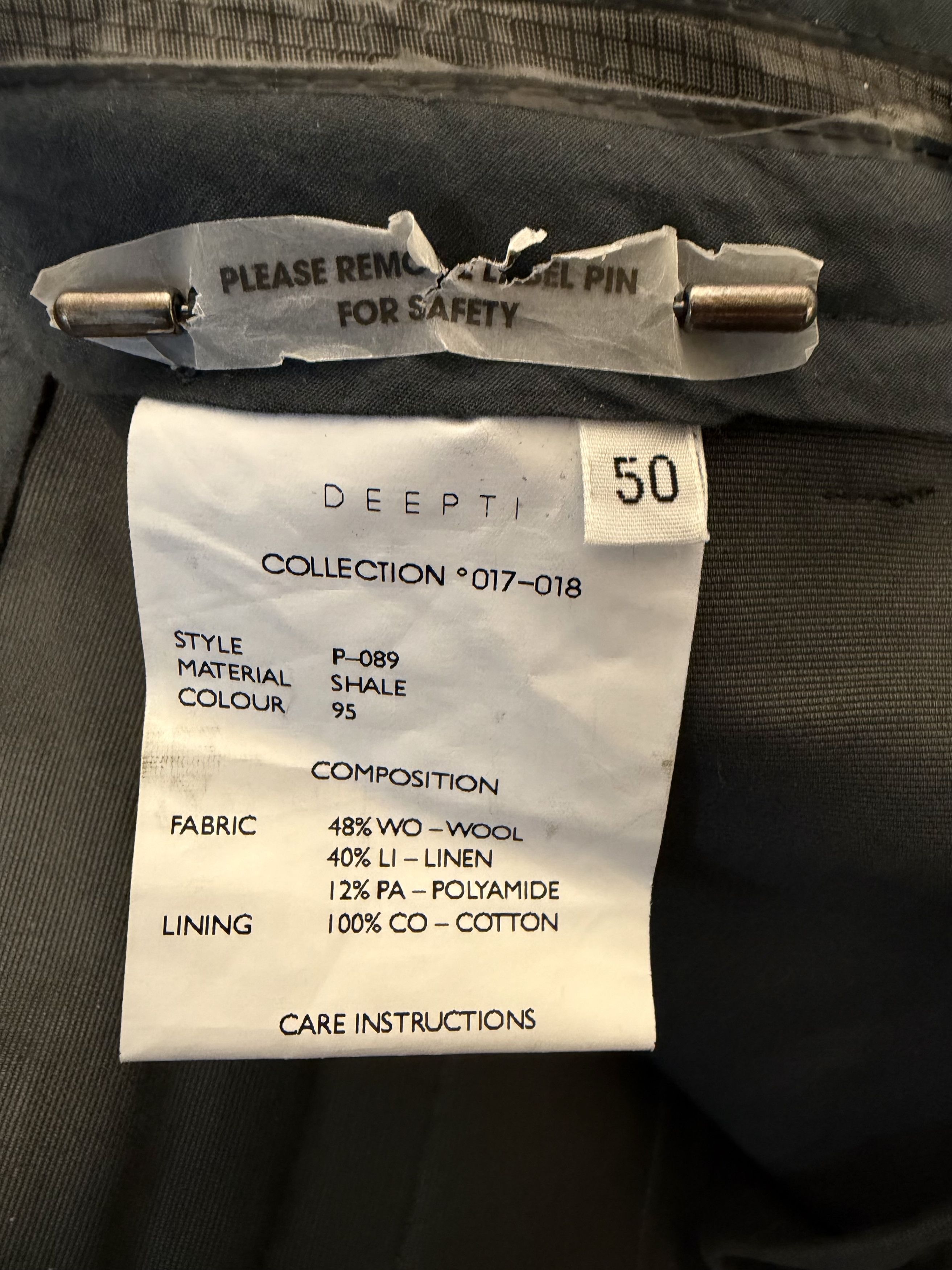 Deepti DEEPTI Shale Low Crotch Membrane Trousers Size US 34 / EU 50 - 8 Thumbnail