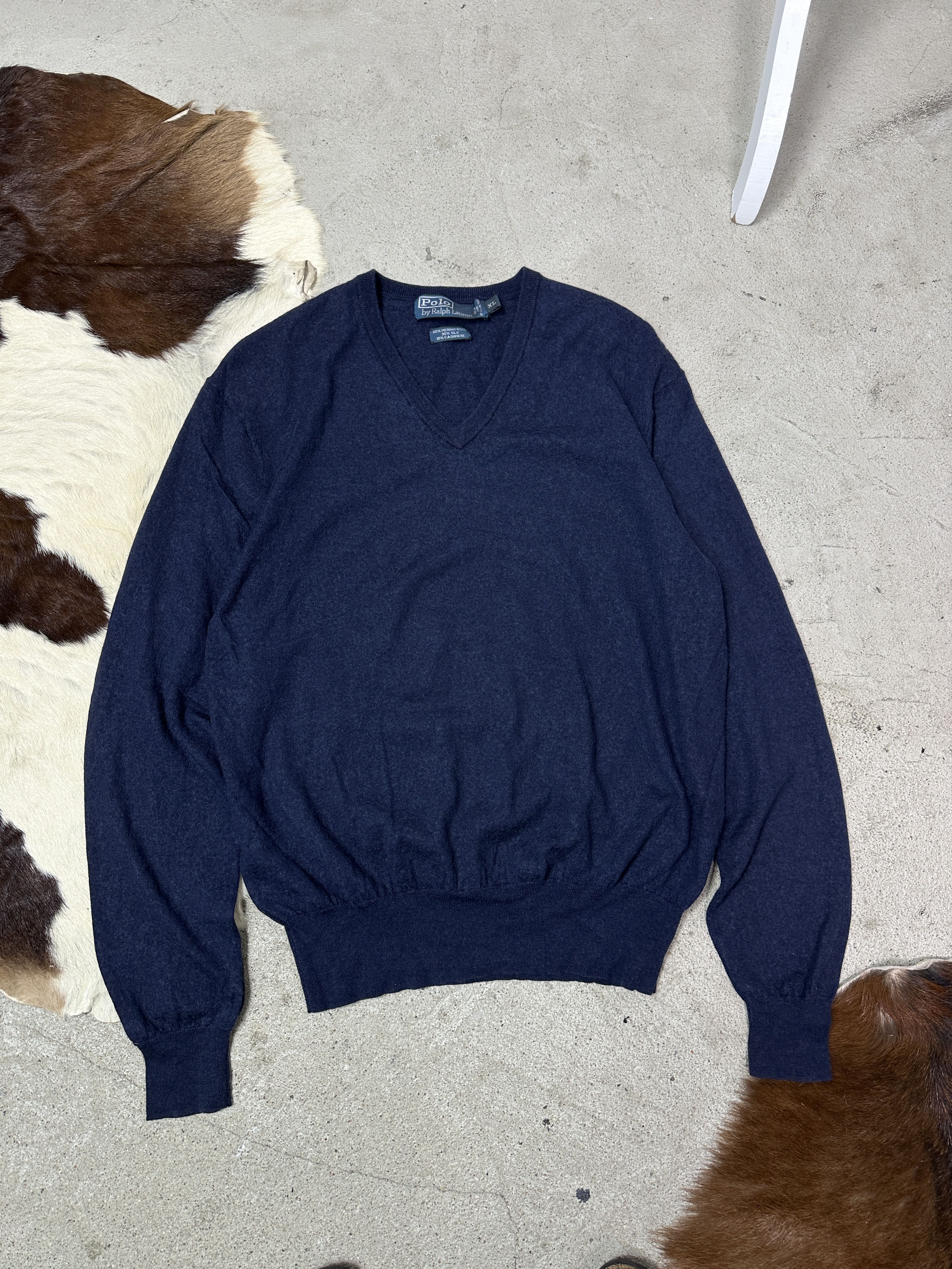 Polo Ralph Lauren Vintage Ralph Lauren Merino Wool Cashmere Silk Sweater Y2K Size US XL / EU 56 / 4 - 2 Thumbnail