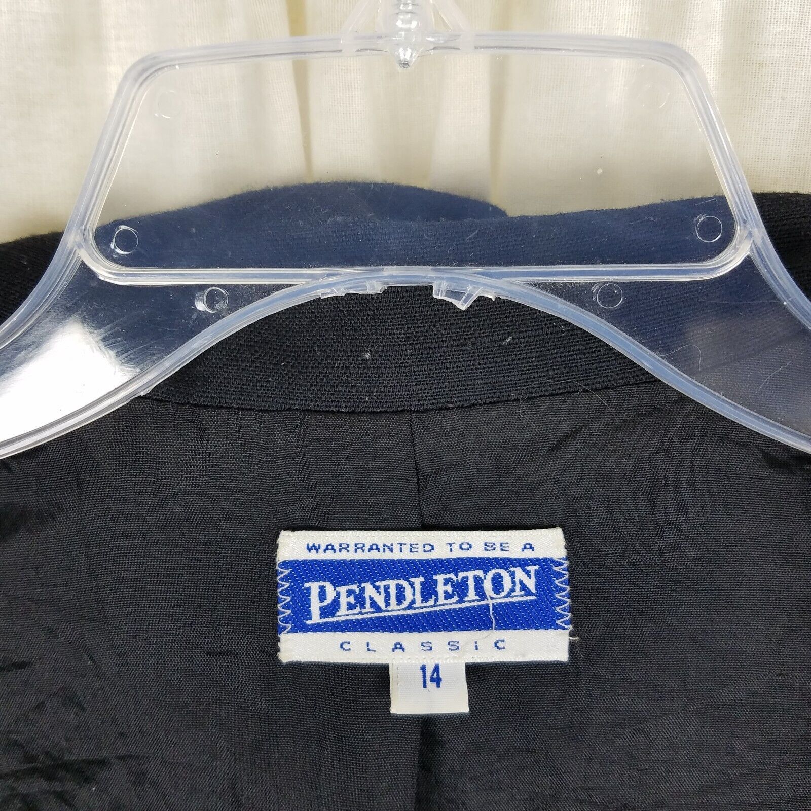 Pendleton Vtg Pendleton Classic Worsted Wool Tailored Blazer Jacket 14 Size XL / US 12-14 / IT 48-50 - 6 Thumbnail