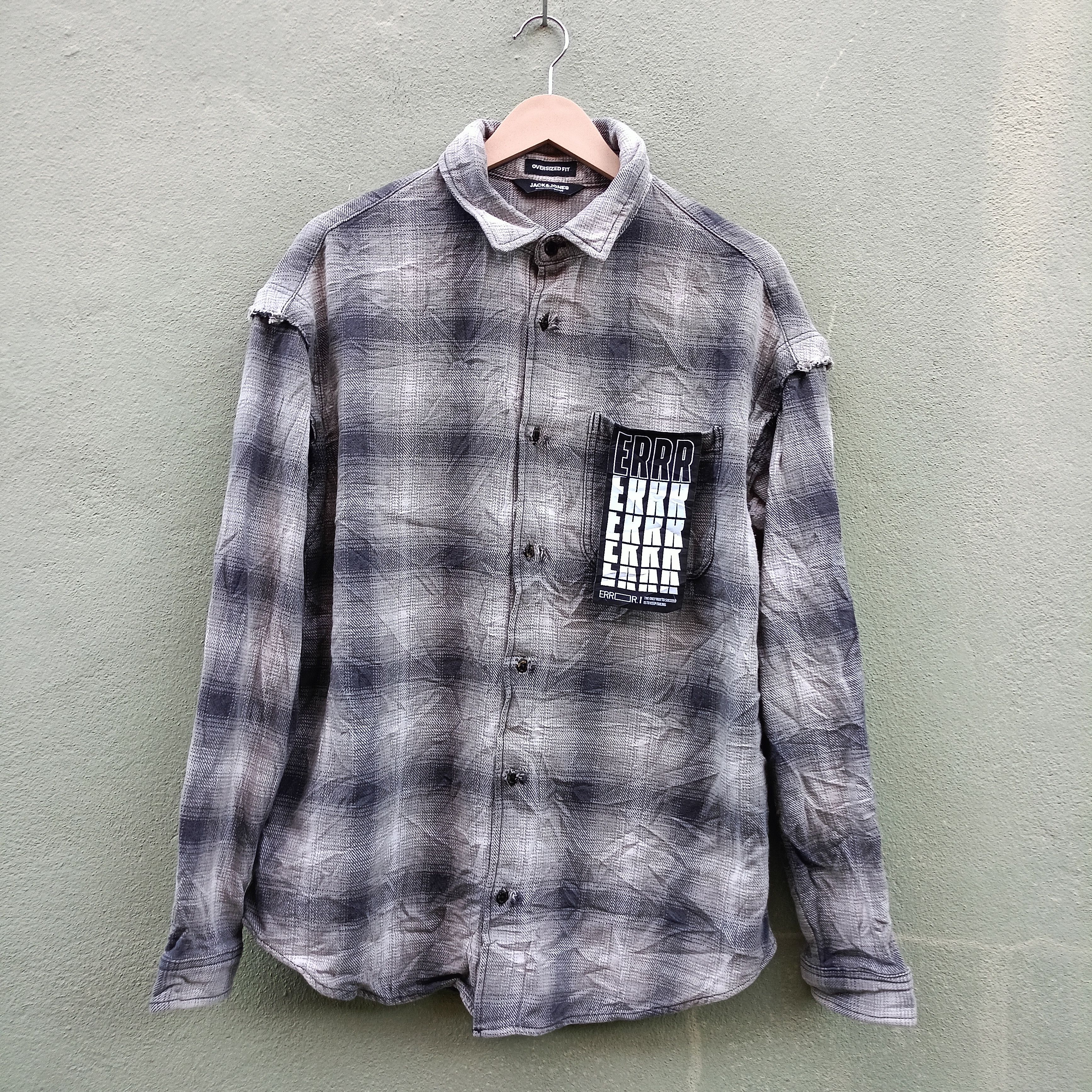 Japanese Brand Jack & Jones Jeans intelligence Shirt Button up Size US L / EU 52-54 / 3 - 1 Thumbnail