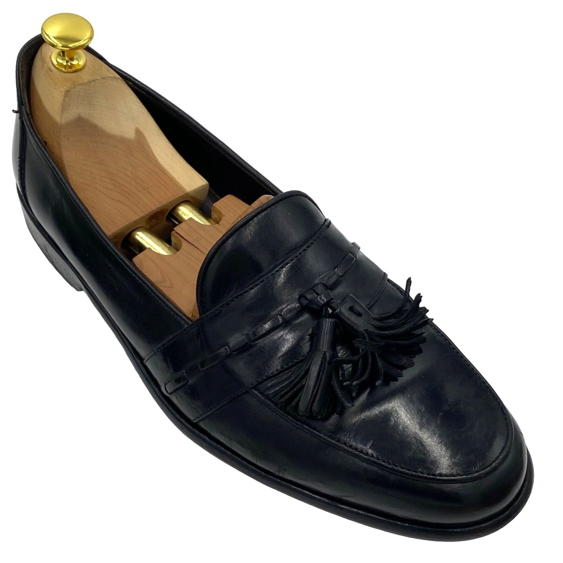 Cole Haan Italy Bragano Cole Haan men's size 10 black leather tassel l Size US 10 / EU 43 - 1 Thumbnail