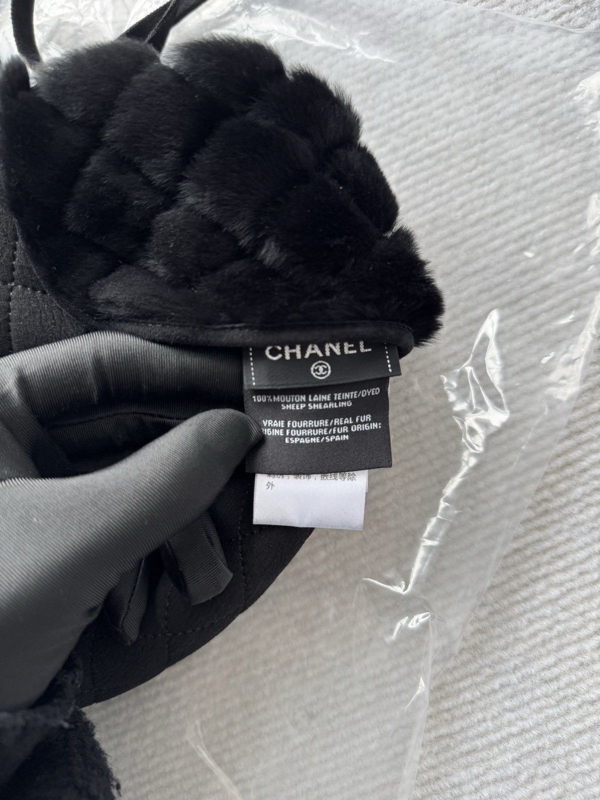 Chanel Chanel Black Hat -2505 Size ONE SIZE - 6 Thumbnail