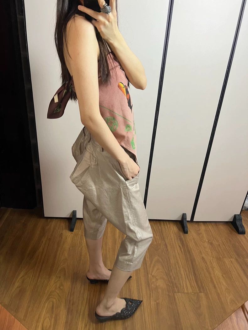 Vivienne Westwood Vivienne Westwood size 2 Champagne Duck Butt Tie Belt Seven Size 25" / US 0 / IT 36 - 9 Thumbnail