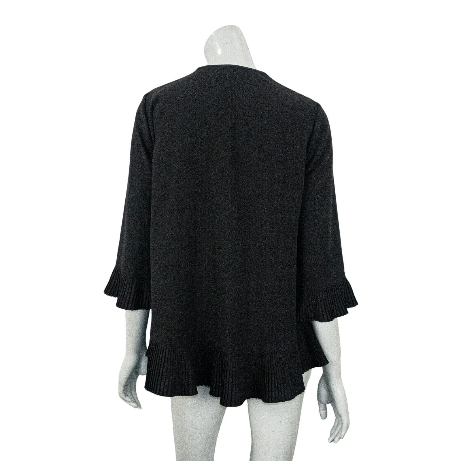 Zimmermann Zimmermann Women's Pleat Swing Top in Black zip Shoulder Size XS / US 0-2 / IT 36-38 - 5 Thumbnail