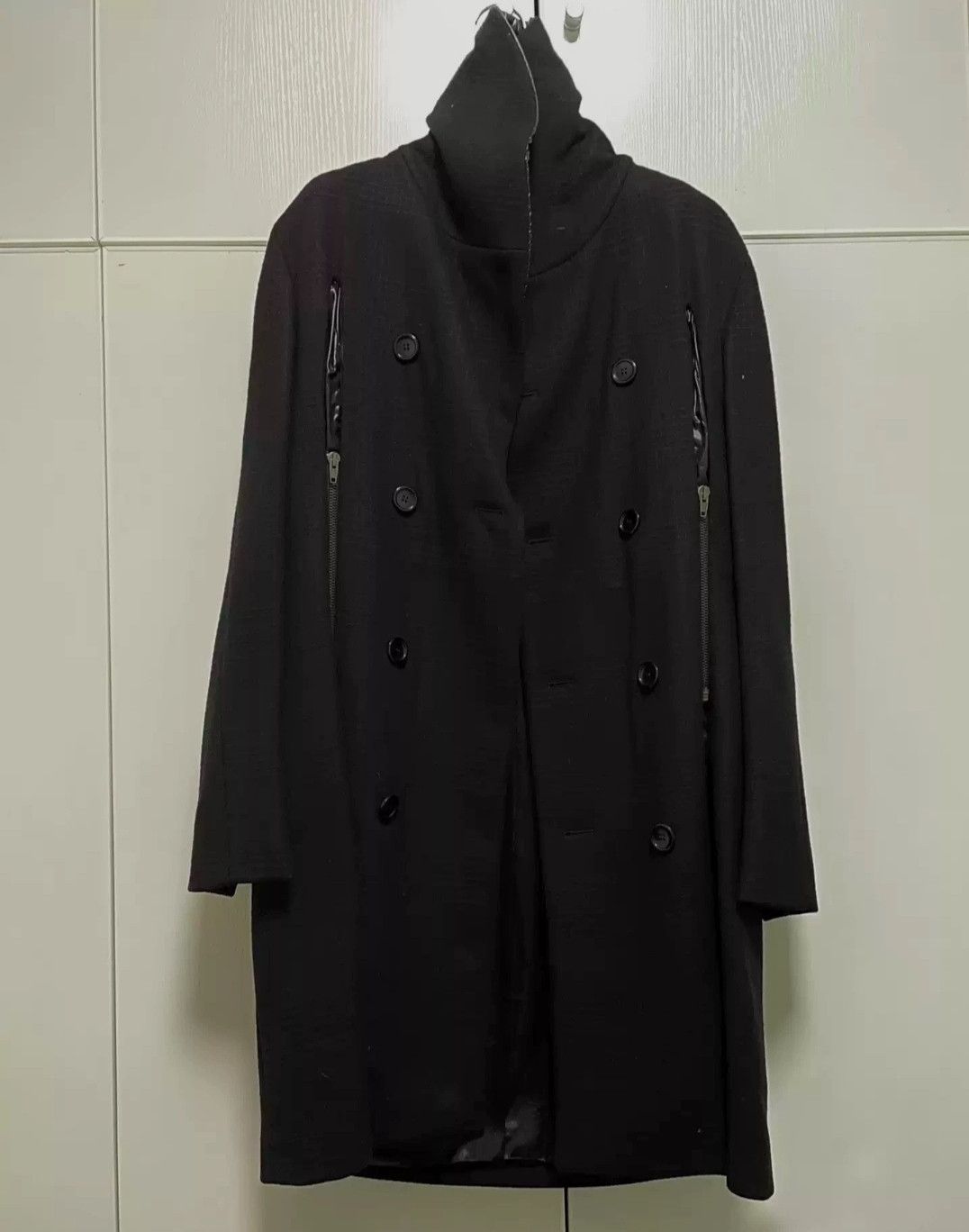 Raf Simons raf simons 2007aw eu44 Wool Dark Coat Jacket Trench Coat Size US S / EU 44-46 / 1 - 2 Thumbnail