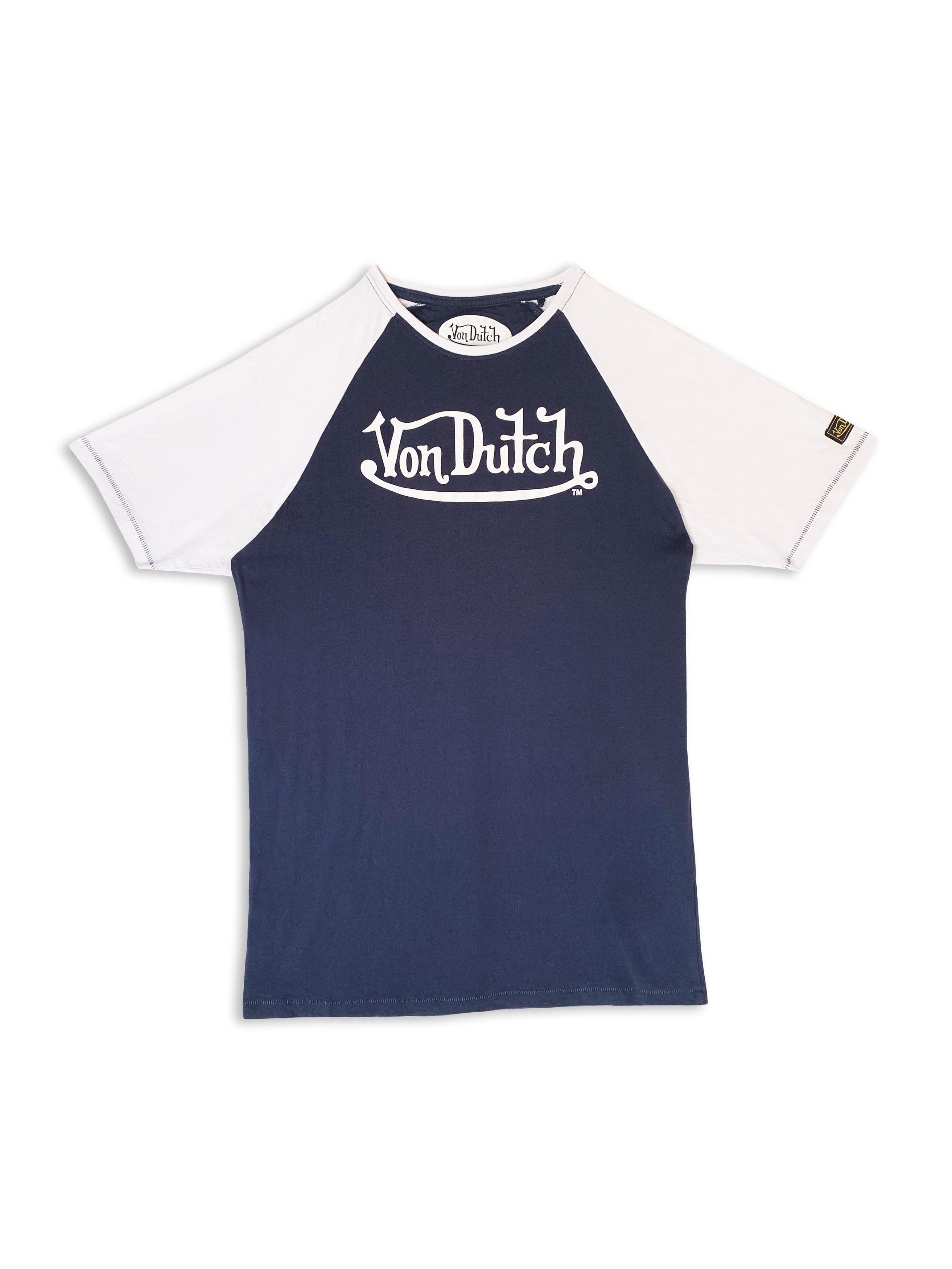 Von Dutch Vintage 2000s VON DUTCH t shirt Y2K Tee Navy White Small Size US S / EU 44-46 / 1 - 1 Thumbnail