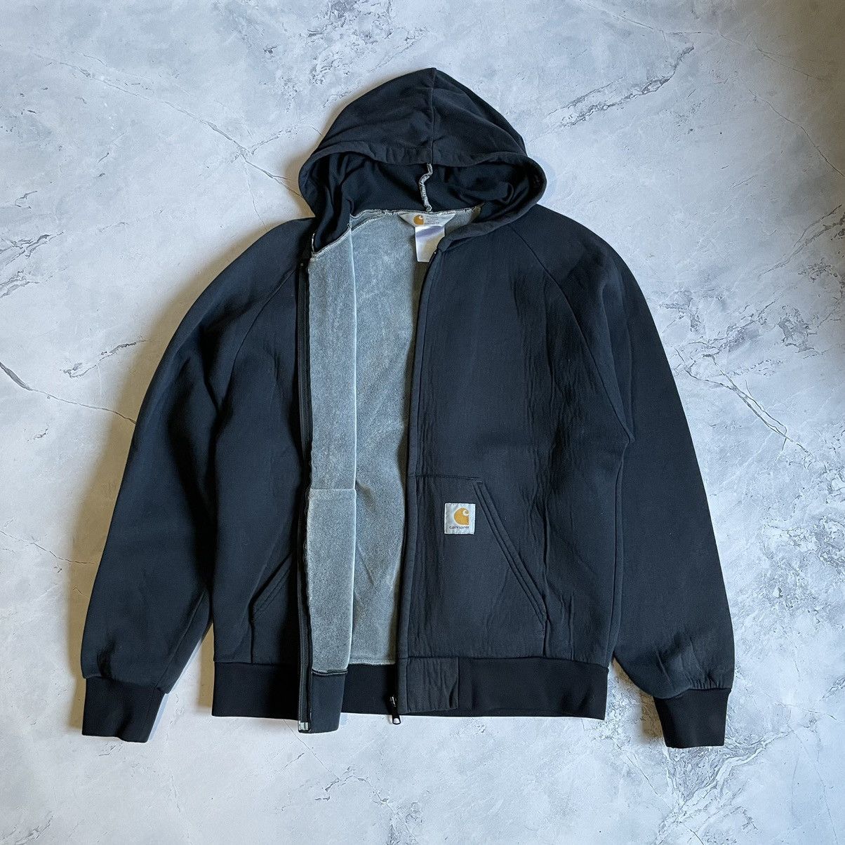 Carhartt Carhartt Vintage Zip Up Hoodie Jacket Heavy Size US L / EU 52-54 / 3 - 1 Thumbnail