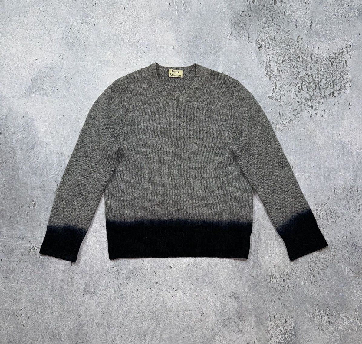 image of Acne Studios Chet Dip Aw14 Sweater Avant Garde Wool, Men's (Size Small)