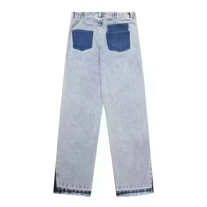 Japanese Brand Patchwork blue wash Baggy Jeans Size US 32 / EU 48 - 6 Thumbnail