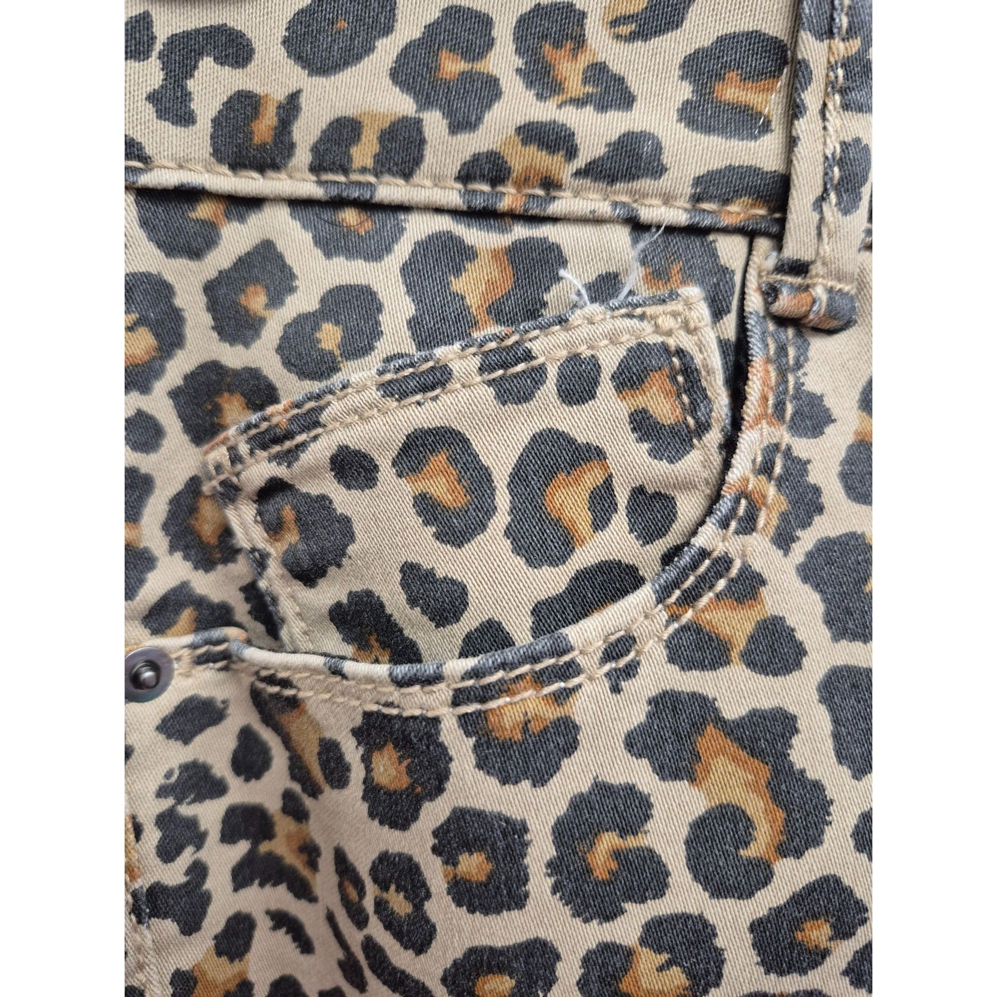 Other Knox Rose Womens Leopard Print Ankle Skinny Pants Size 8 Com Size 30" / US 8 / IT 44 - 9 Thumbnail