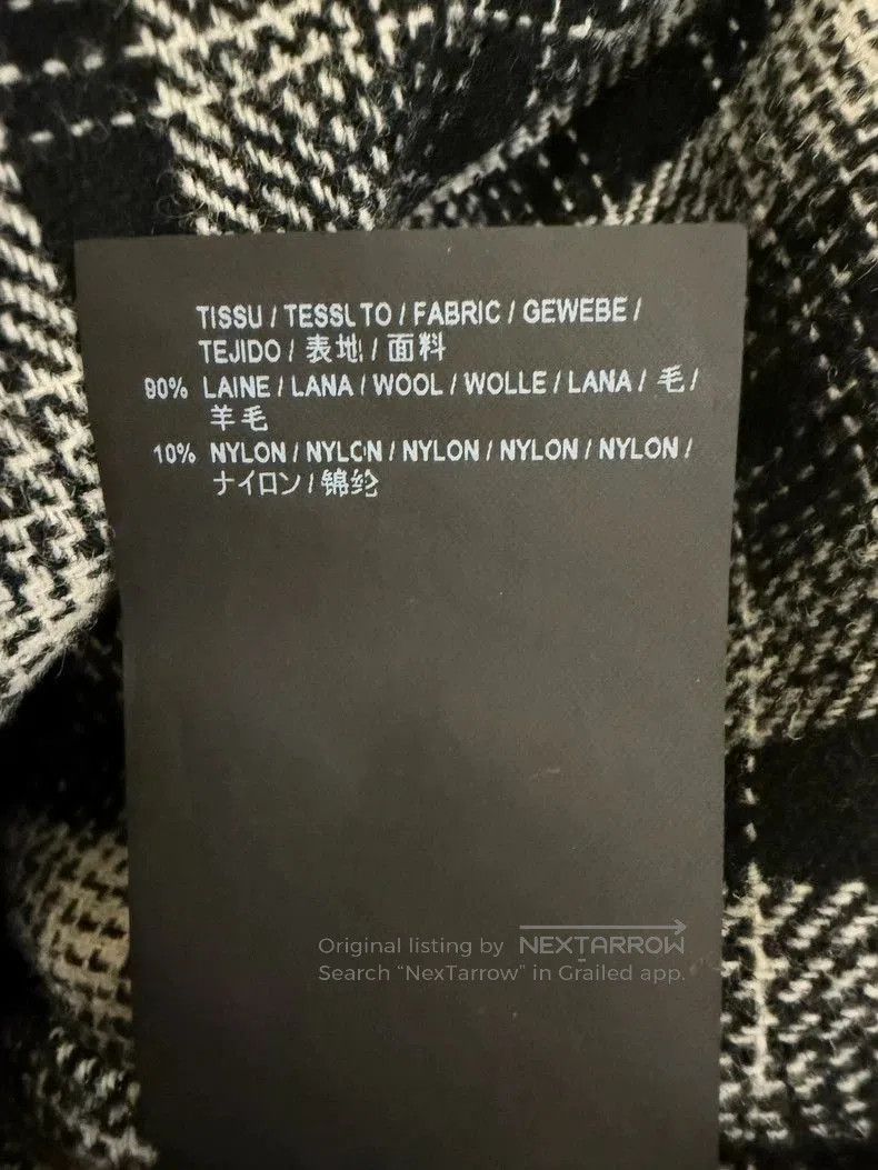Other YSL SLP Black White Plaid Wool Shirt. Size US L / EU 52-54 / 3 - 5 Thumbnail