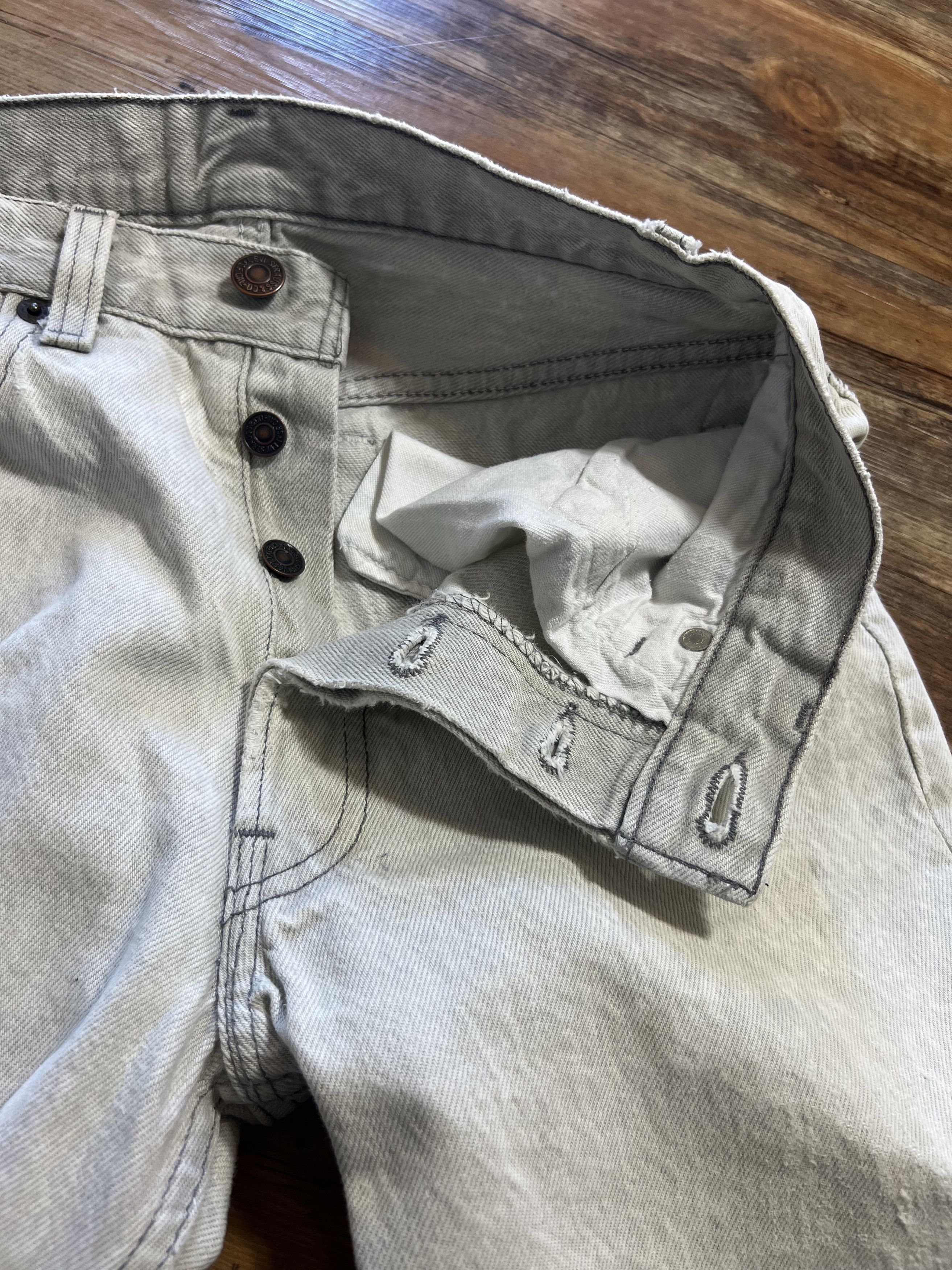 Levi's × Levi's Vintage Clothing × Vintage Vintage 501 Levi's grey Denim Jean Pants Size US 27 - 5 Thumbnail