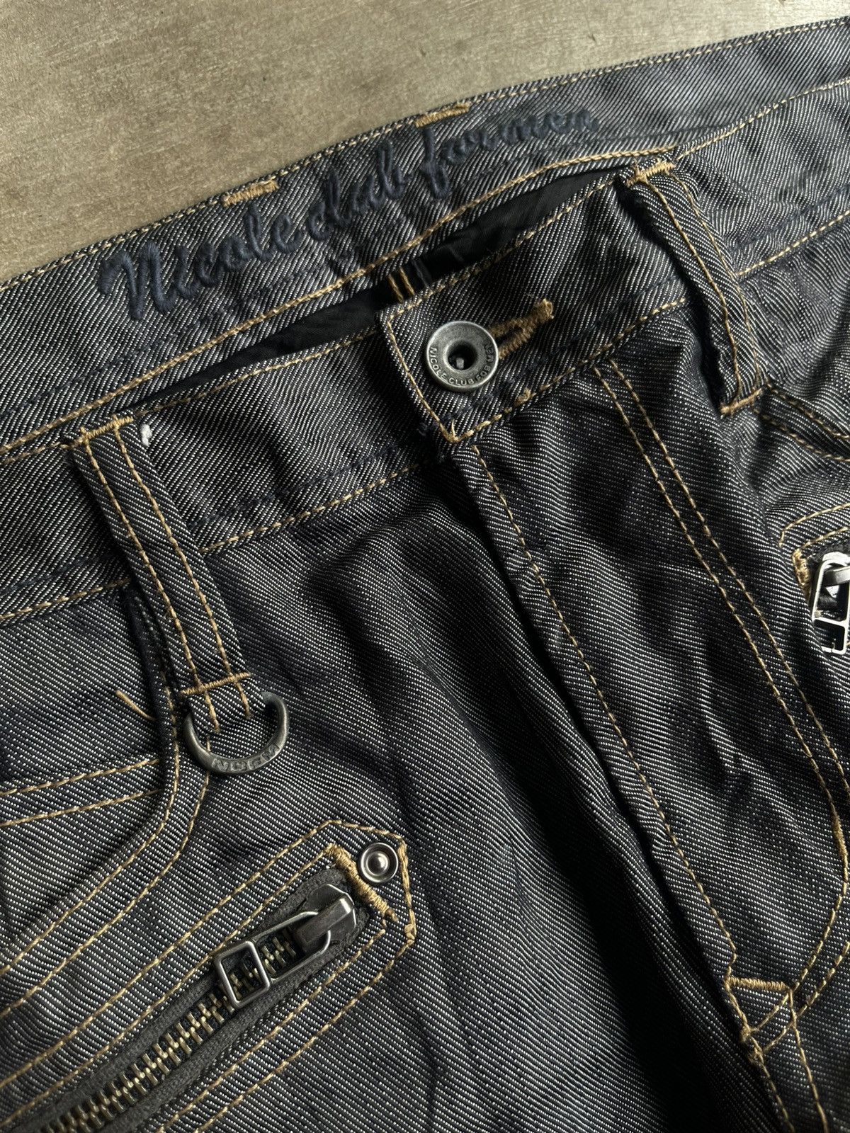 Isamu Katayama Backlash NCFM JAPANESE NICOLE CLUB FOR MEN FLARE DENIM PANTS BOOT CUT Size US 32 / EU 48 - 5 Thumbnail