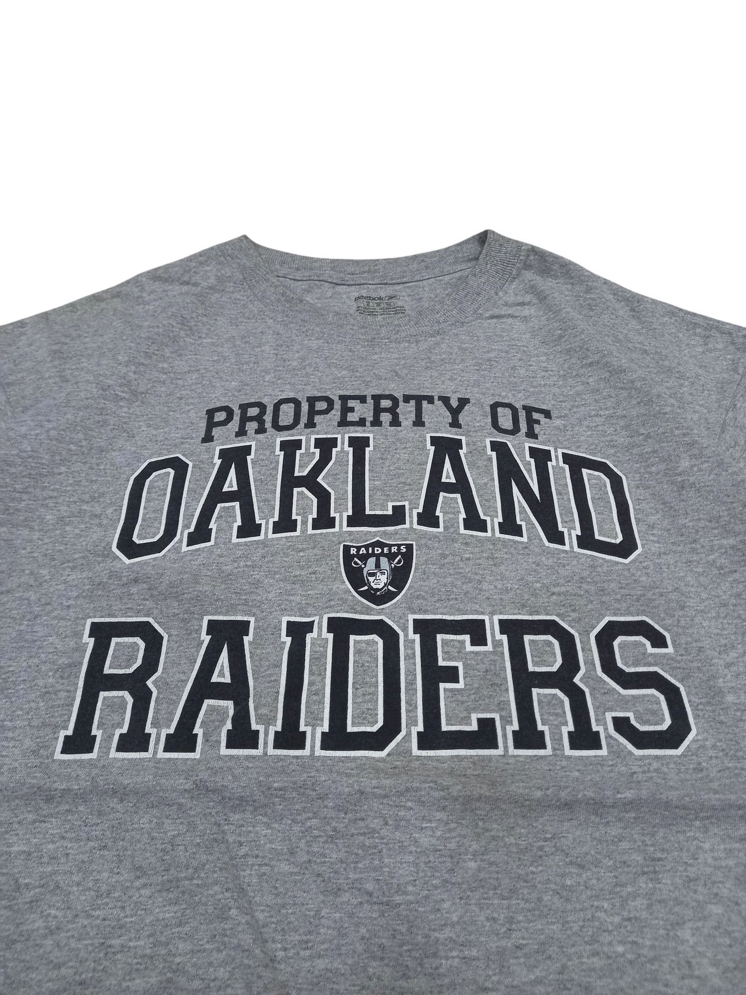 NFL × Reebok Reebok Property Of Oakland Raiders NFL T-shirt Size US XL / EU 56 / 4 - 2 Thumbnail
