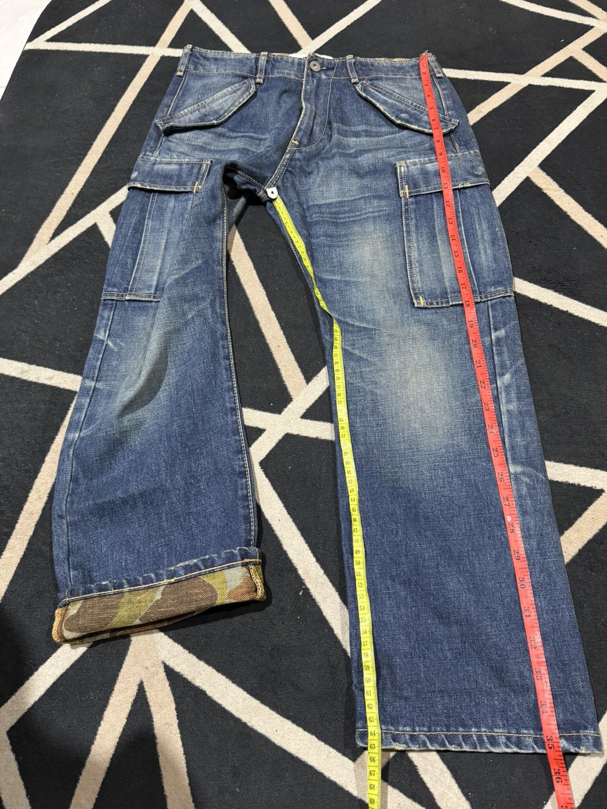 Junya Watanabe Junya Watanabe Comme Des Garcons Camouflage Denim Cargo Size US 30 / EU 46 - 9 Thumbnail