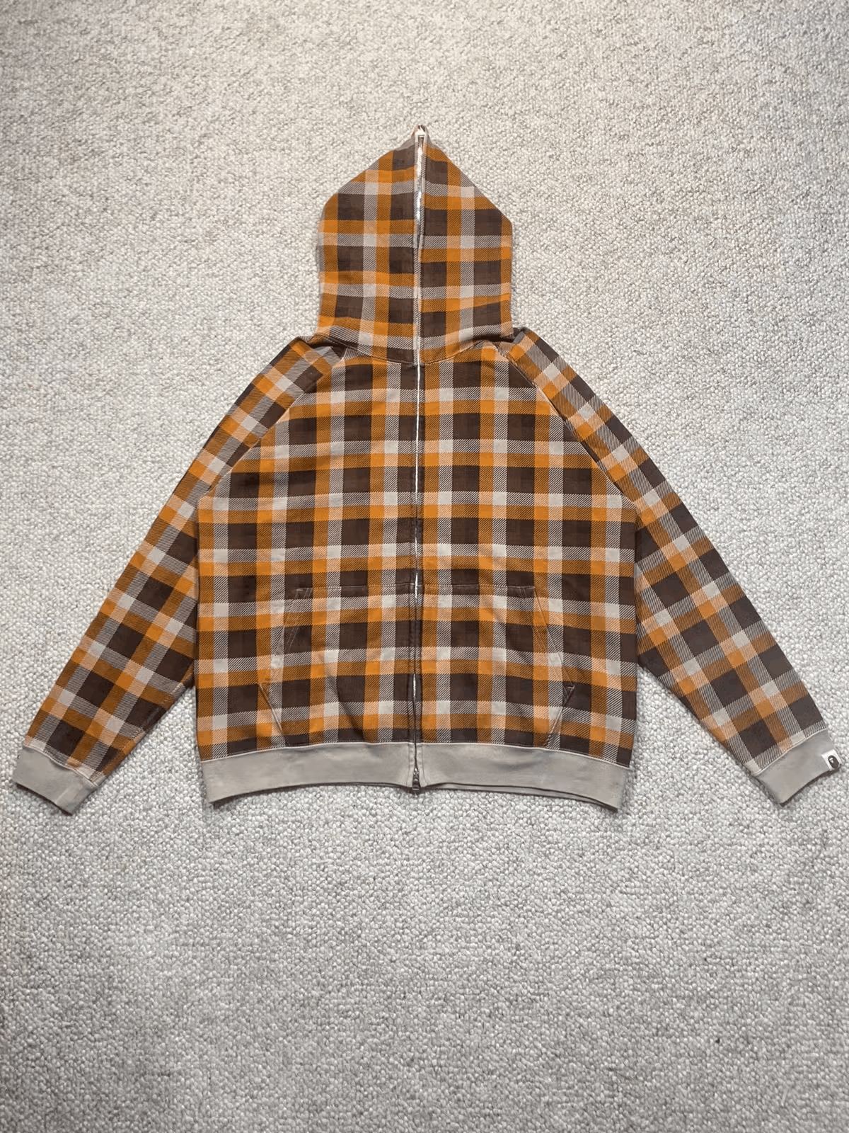 Bape OG 2006 Bape Checkered Burberry Pattern Full Zip Hoodie Grailed