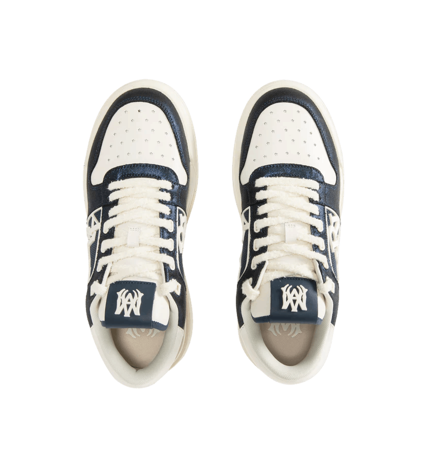 Amiri o1h1sh11225 Classic Low Sneaker in White/Dark Blue Size US 9 / EU 42 - 3 Thumbnail