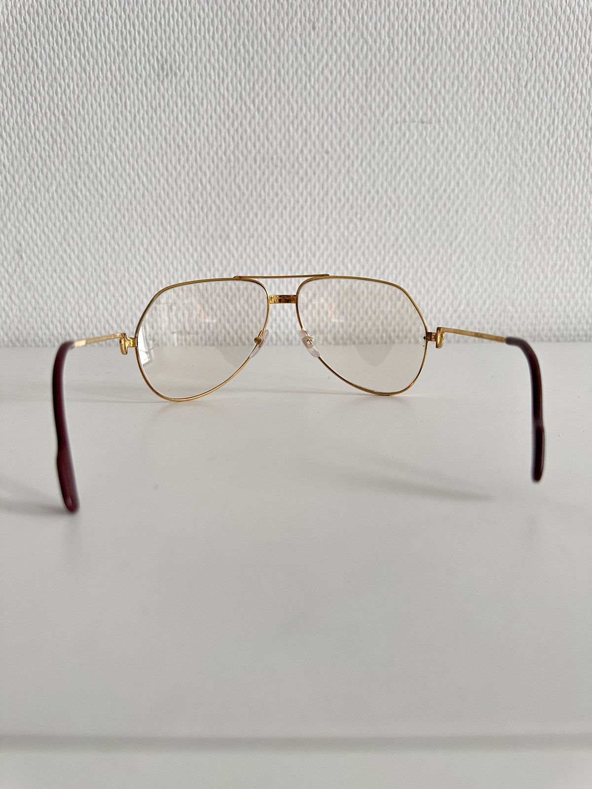 Cartier Vintage 90’s Cartier Vendome Louis 22k Gold Plated Glasses Size ONE SIZE - 3 Thumbnail