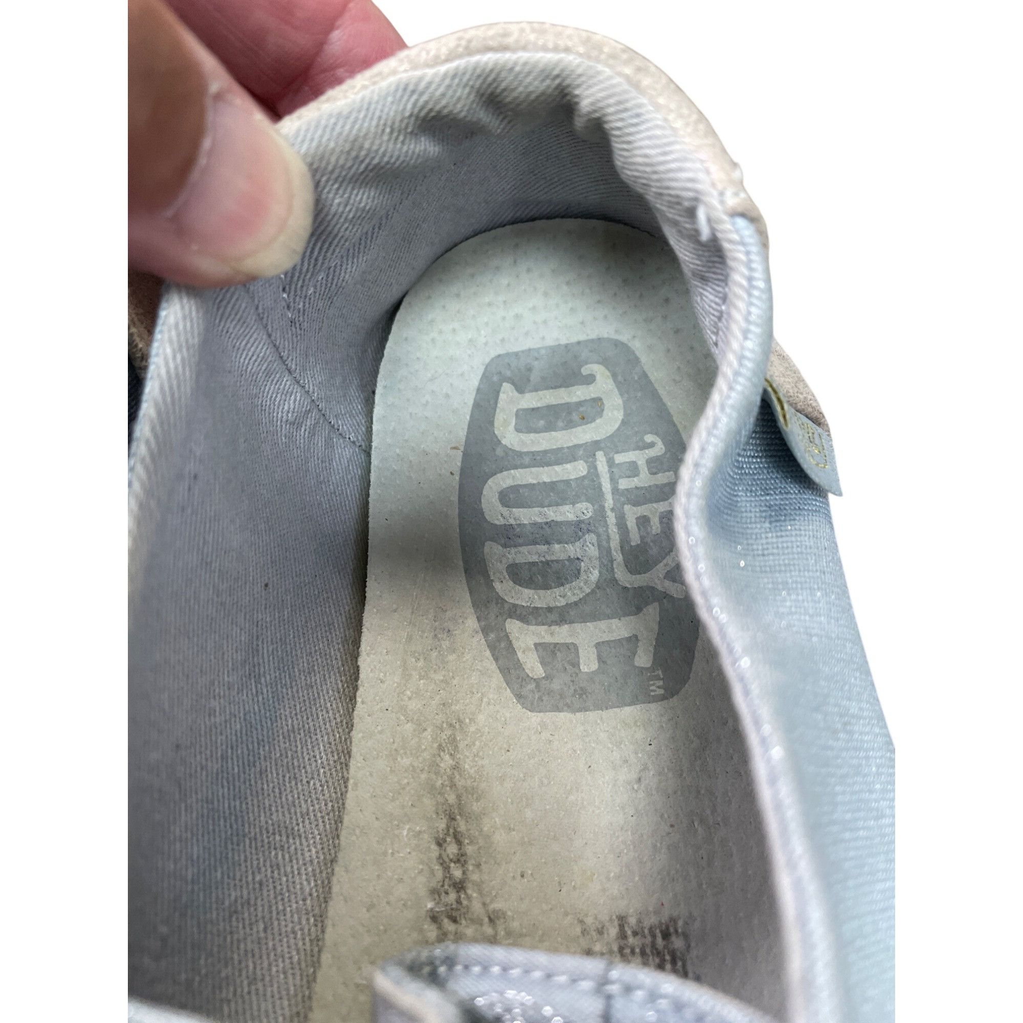 Other Hey Dude Wendy Glitter womans gray slip on Loafers shoes sz Size US 9 / IT 39 - 10 Thumbnail