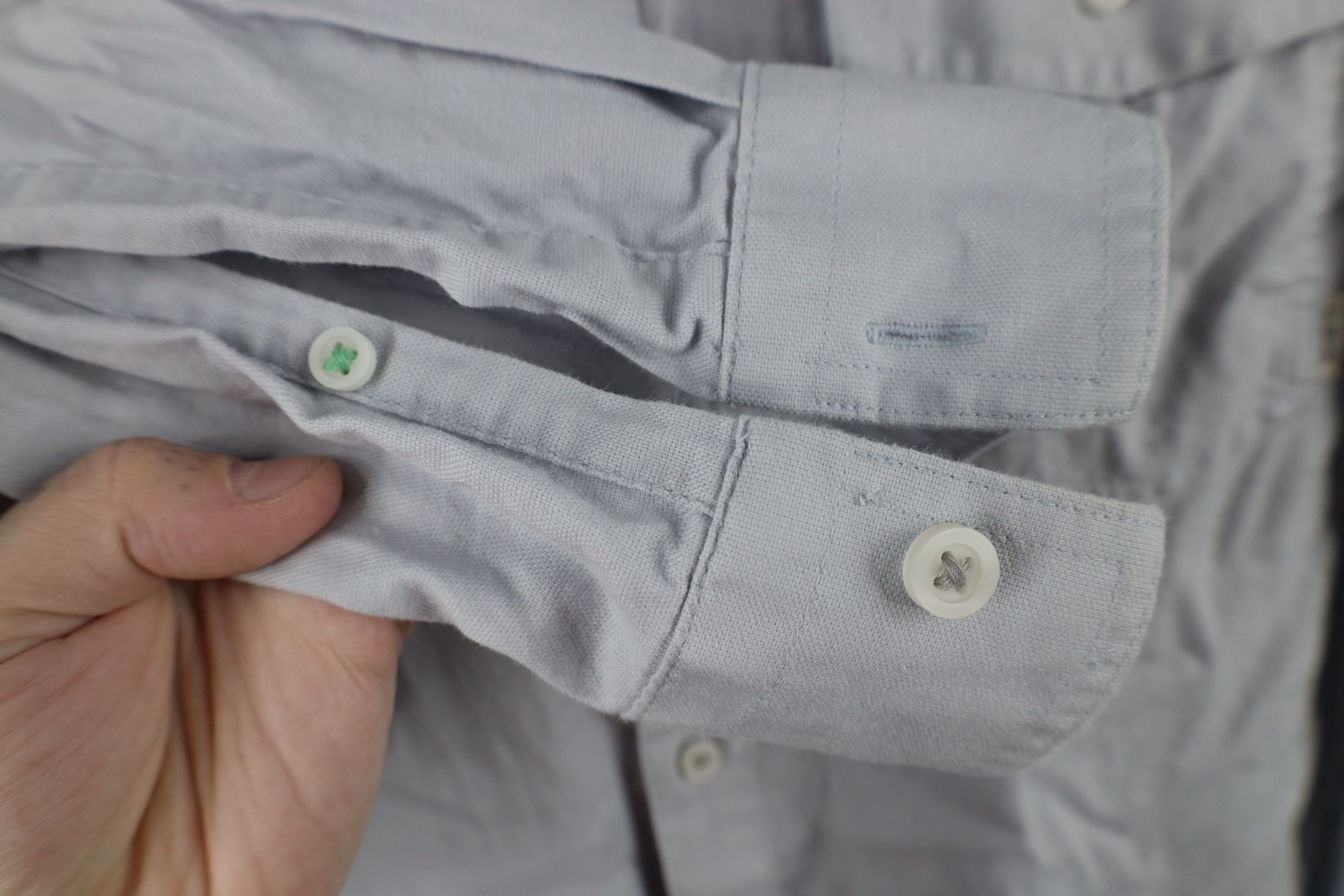 Vintage Linksoul Long Sleeve Oxford Collared Button Down Shirt Gray Size US XL / EU 56 / 4 - 6 Thumbnail