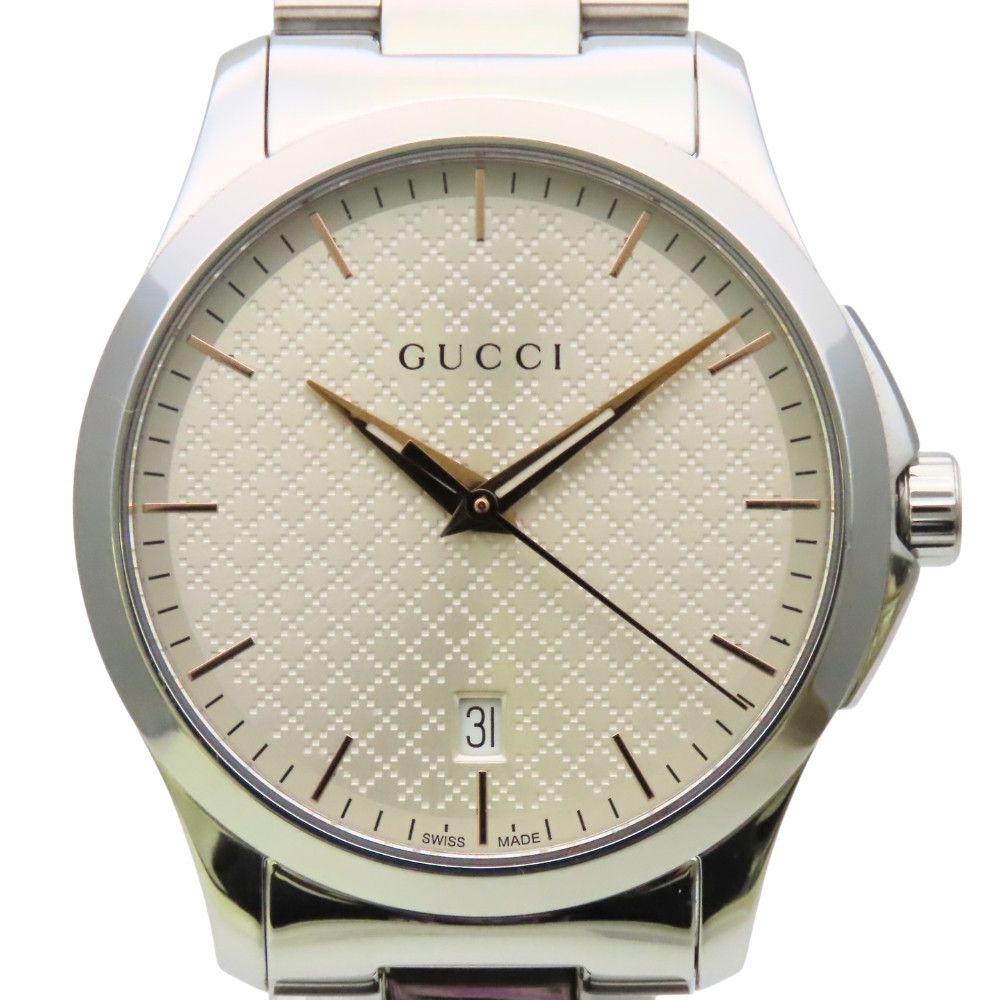 Gucci Gucci Gucci G timeless Stainless Steel Metal Quartz 126.4 DUTY FREE for USA Size ONE SIZE - 1 Thumbnail