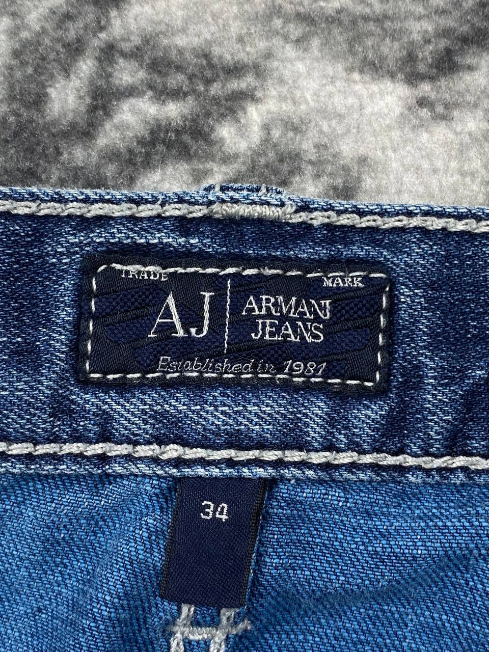 Armani Vintage Armani Big Logo Denim Jeans Men Size 34 Blue Size US 34 / EU 50 - 11 Thumbnail