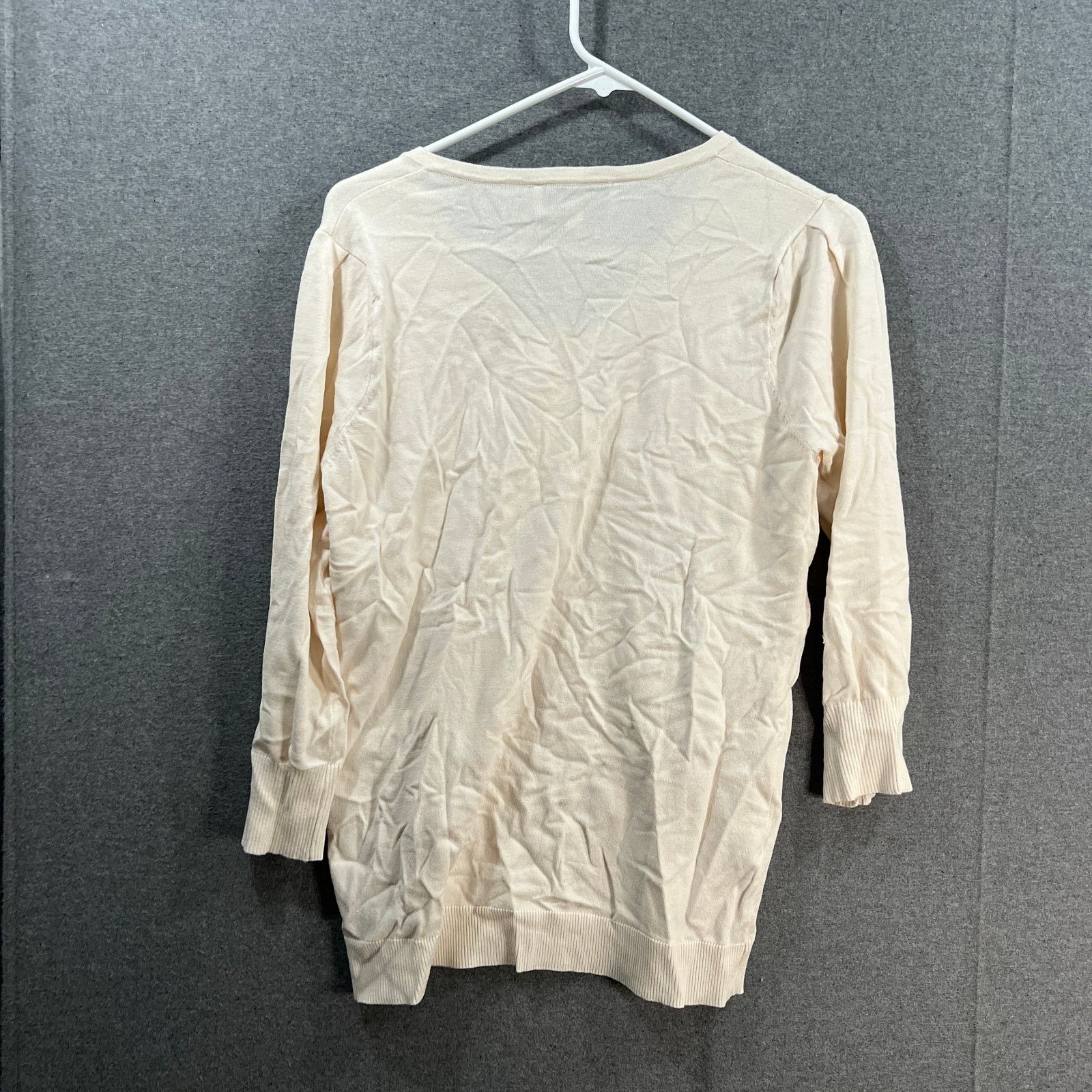 Other Laurie Felt 3/4 Sleeve Sweater w/ Butterfly Embroidery Cocon Size S / US 4 / IT 40 - 2 Thumbnail