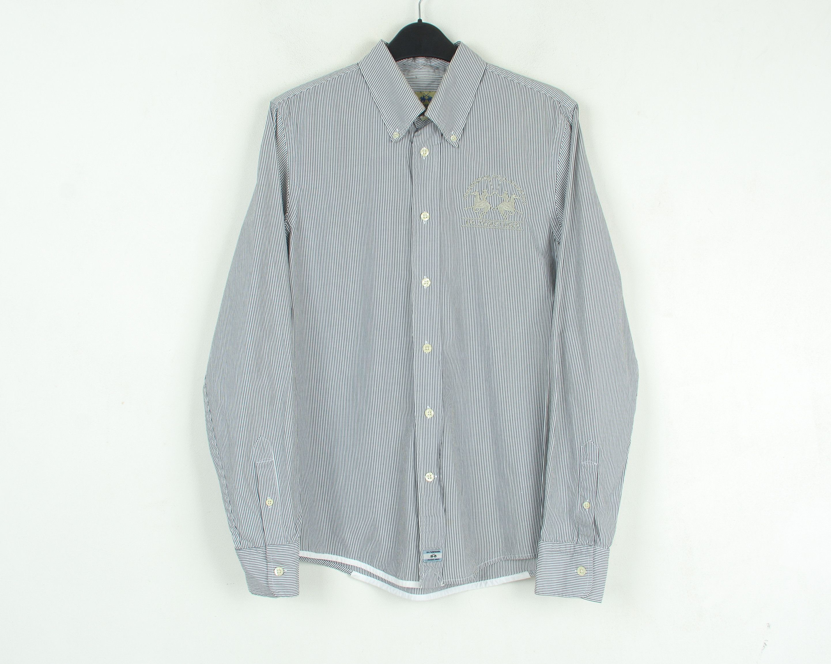 La Martina Casual Shirt M Pinstriped Long Sleeved Button up Dress Size US M / EU 48-50 / 2 - 1 Thumbnail