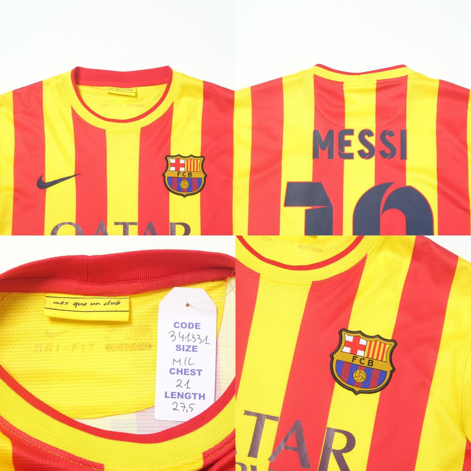 Nike 2013/14 Barcelona Away Shirt Nike Messi (M/L) Size US M / EU 48-50 / 2 - 5 Thumbnail