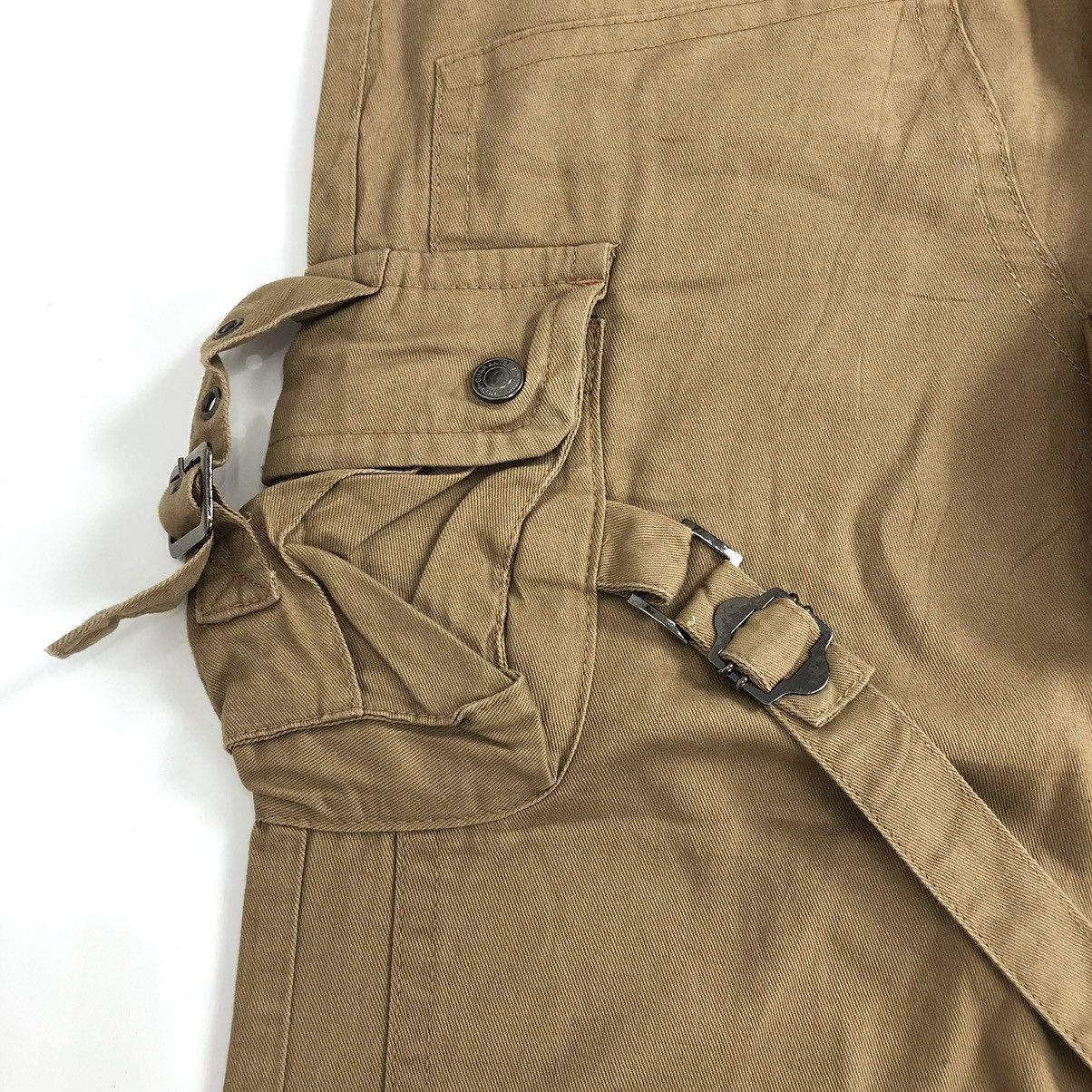 If Six Was Nine × Japanese Brand × LOWBOX Vintage Y2K Lowbox Bondage Double Knee Cargo Pants Size US 34 / EU 50 - 6 Thumbnail