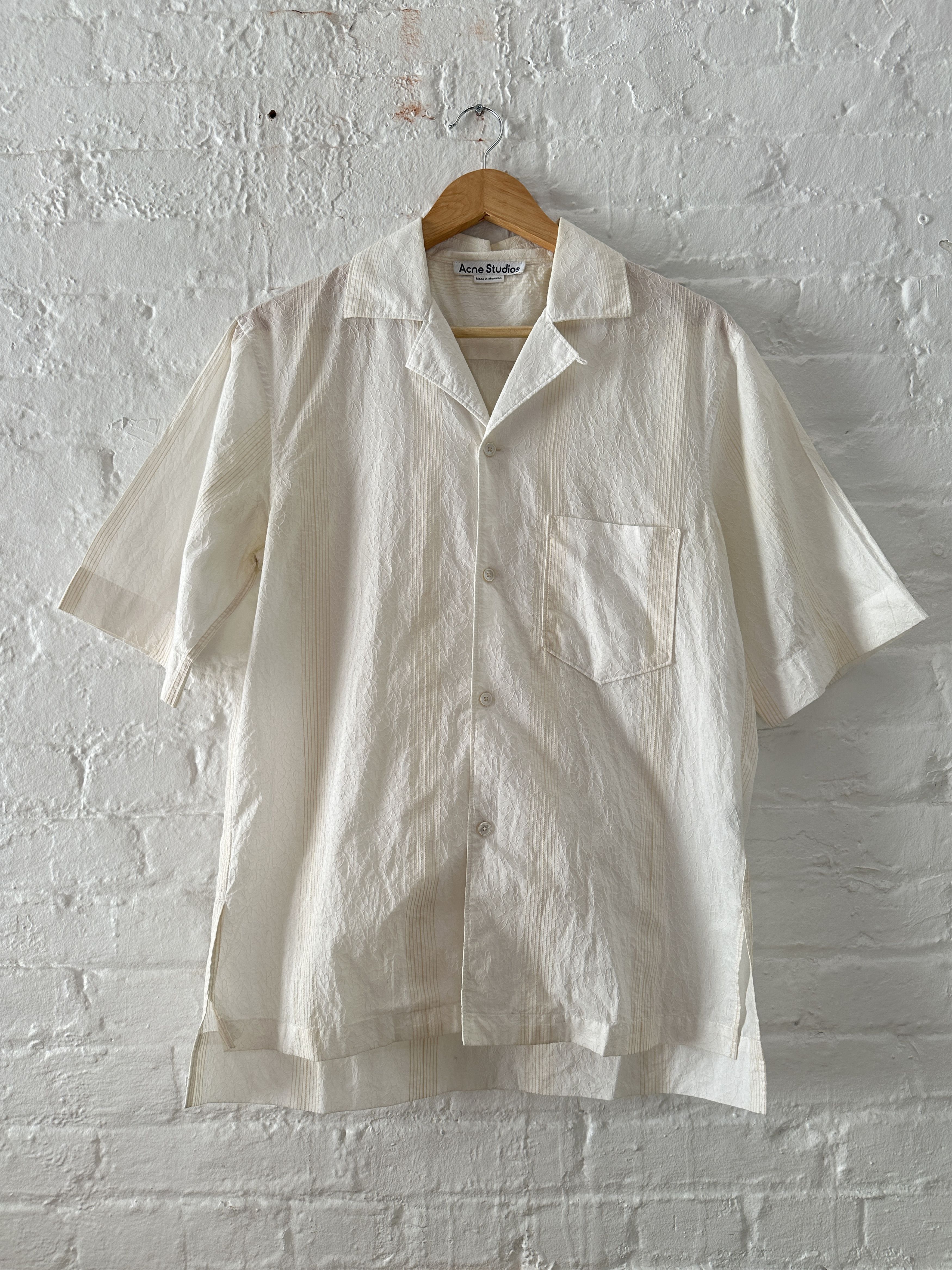 Acne Studios Acne Studios Camp Collar Button Up Shirt Size US S / EU 44-46 / 1 - 1 Thumbnail