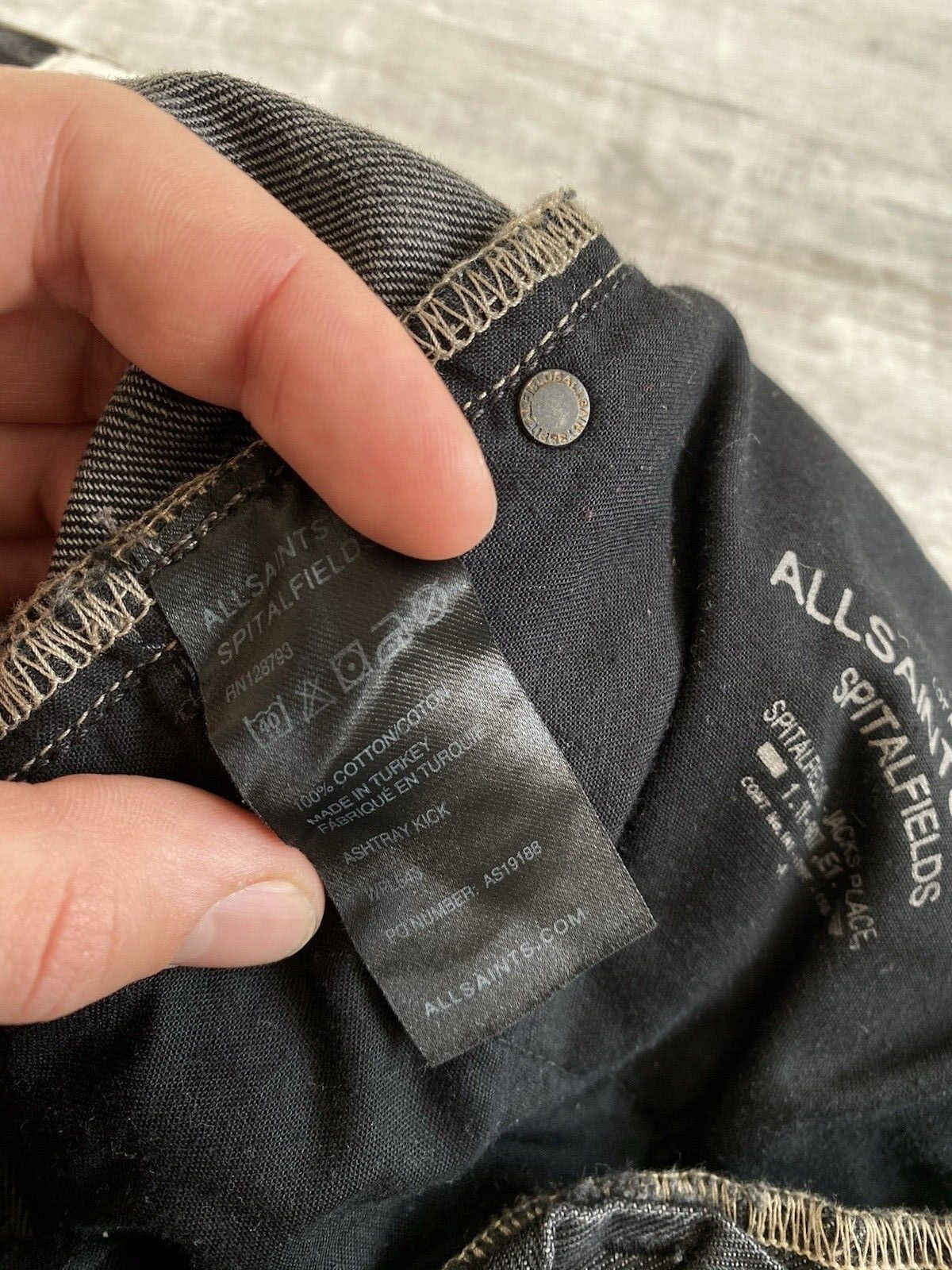 Allsaints Allsaints Washed Denim Ashtray Jeans Pants Size US 30 / EU 46 - 11 Thumbnail