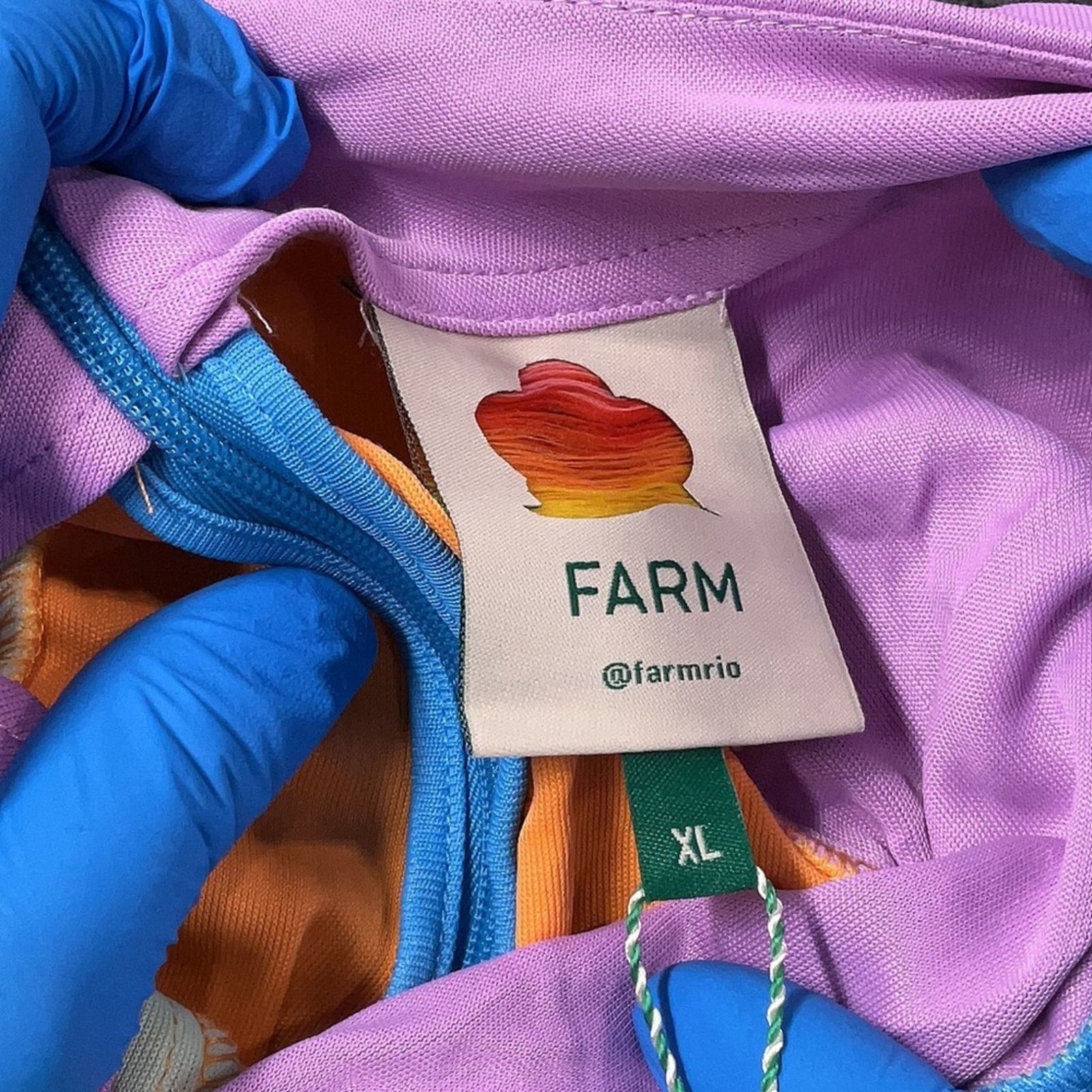 Farm Rio Farm Rio Color Block Maxi Dress - Size XL - Purple/Orange Size XL / US 12-14 / IT 48-50 - 5 Thumbnail