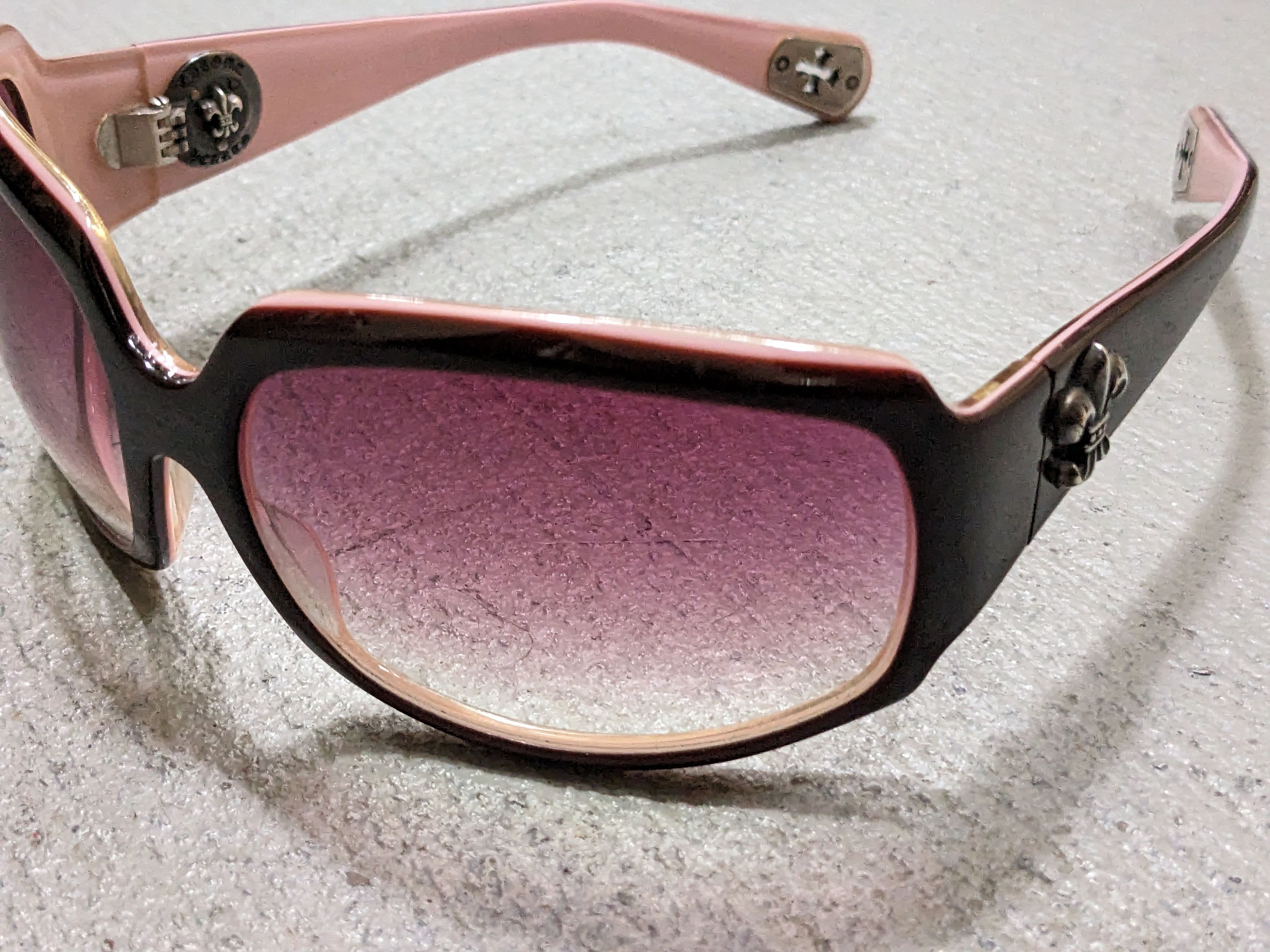 Chrome Hearts Chrome Hearts MAX Sunglasses Pink Brown Oval Oversized Size ONE SIZE - 3 Thumbnail