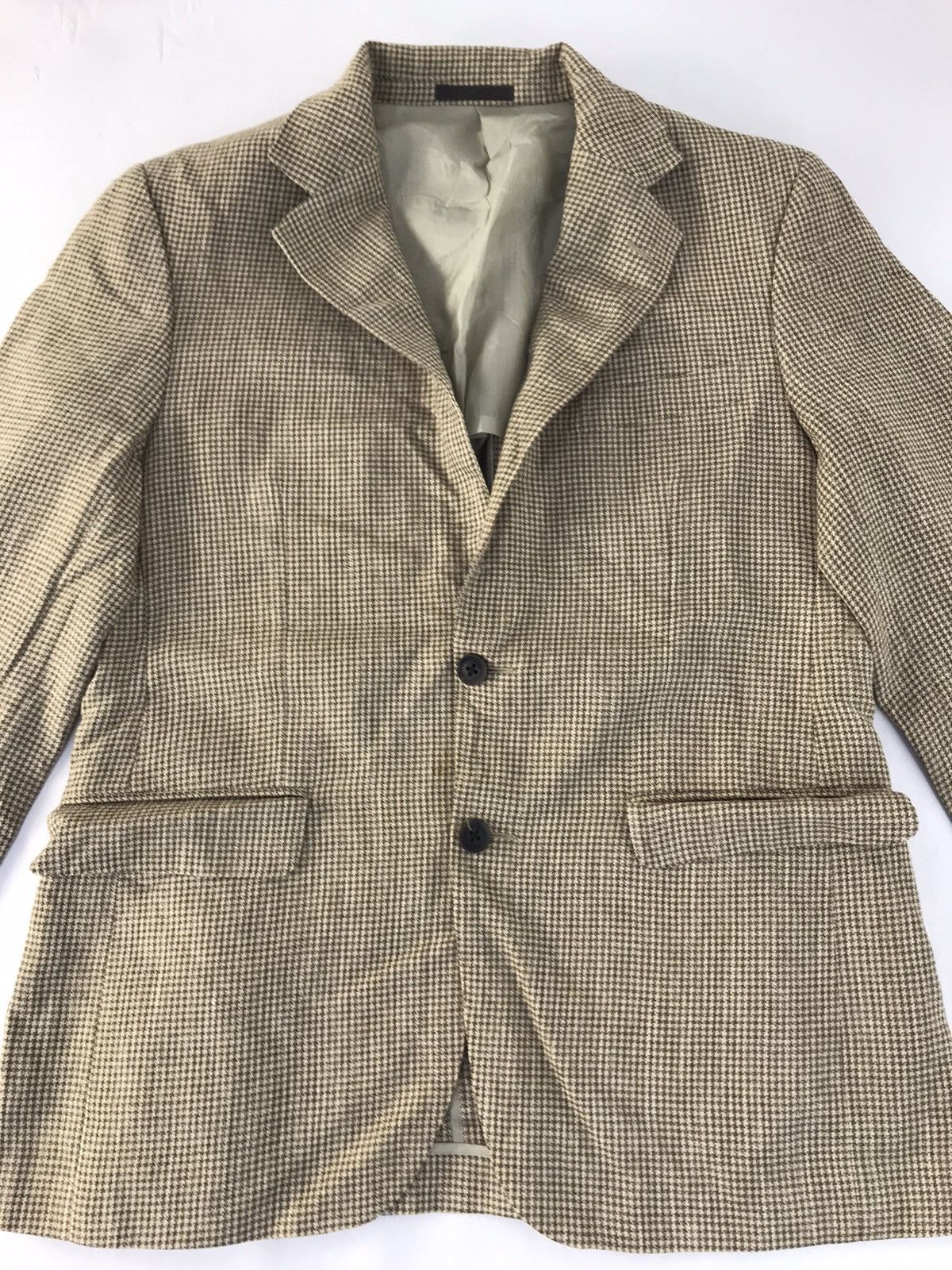 Burberry Burberry London Blazer Coat Jacket Mini Houndstooth Design Size 42R - 3 Thumbnail