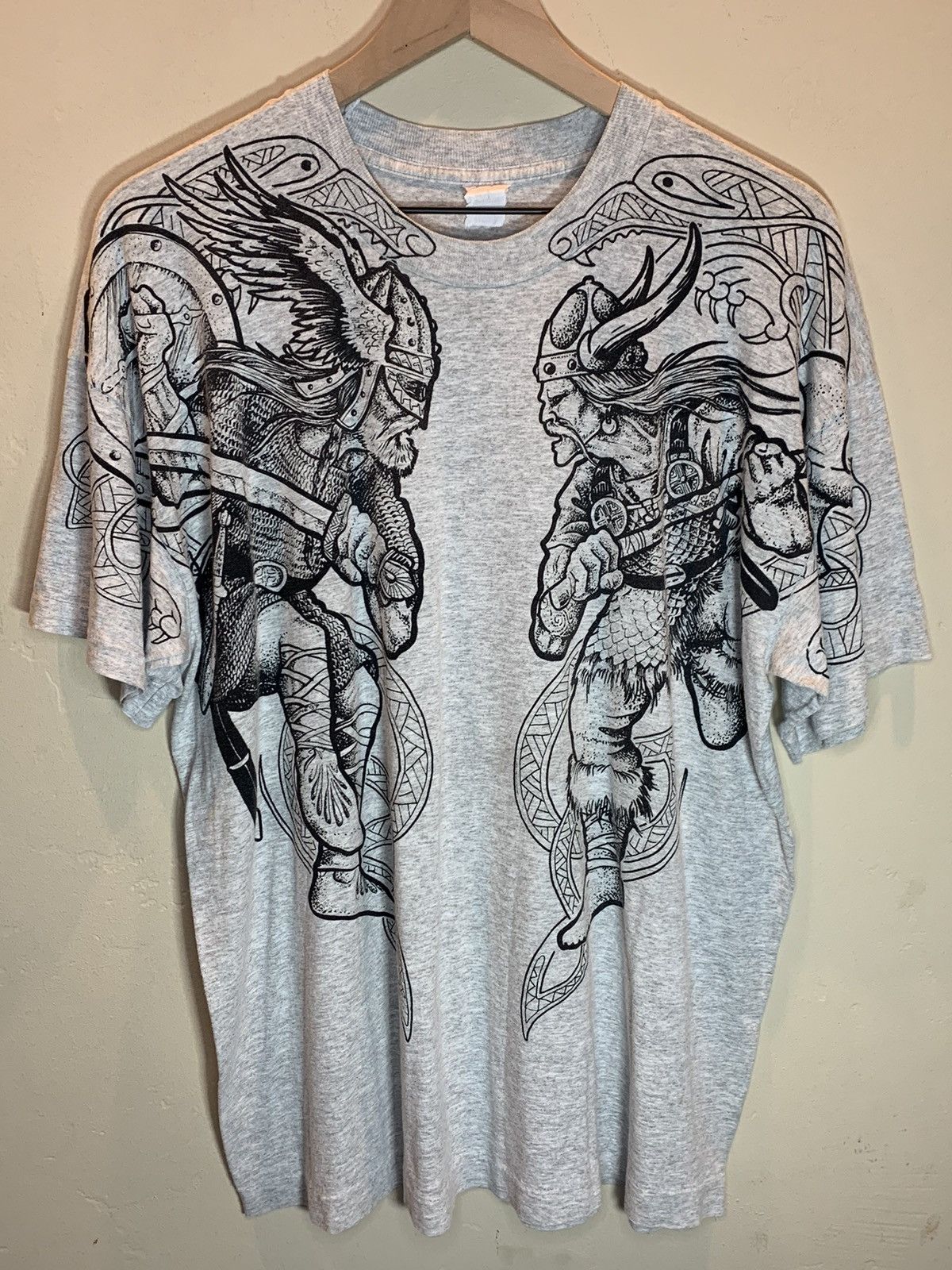 Vintage RARE* Vintage 70’s Odin Norse Viking Art Single Stitch Shirt Size US L / EU 52-54 / 3 - 1 Thumbnail