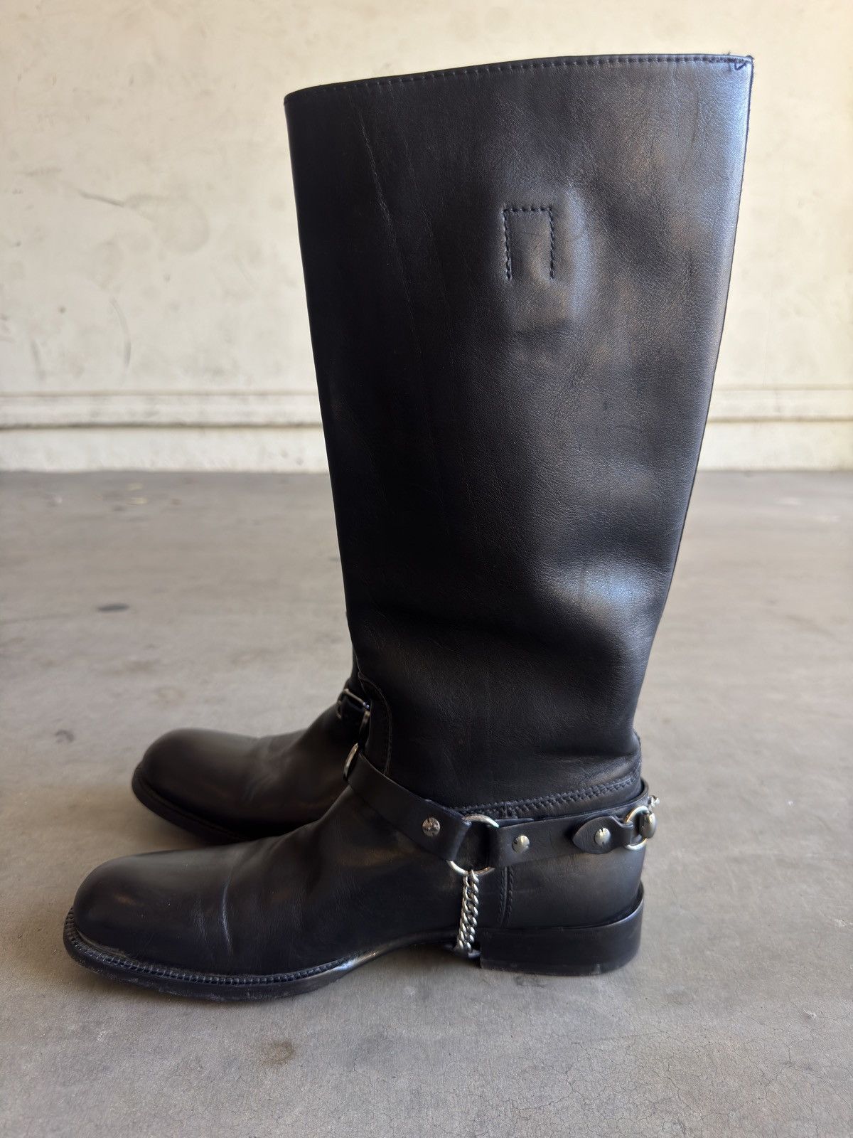 Gucci F/W 2006 Gucci Cow Leather Black Boots With Horsebit Harness Size US 7.5 / EU 40-41 - 7 Thumbnail