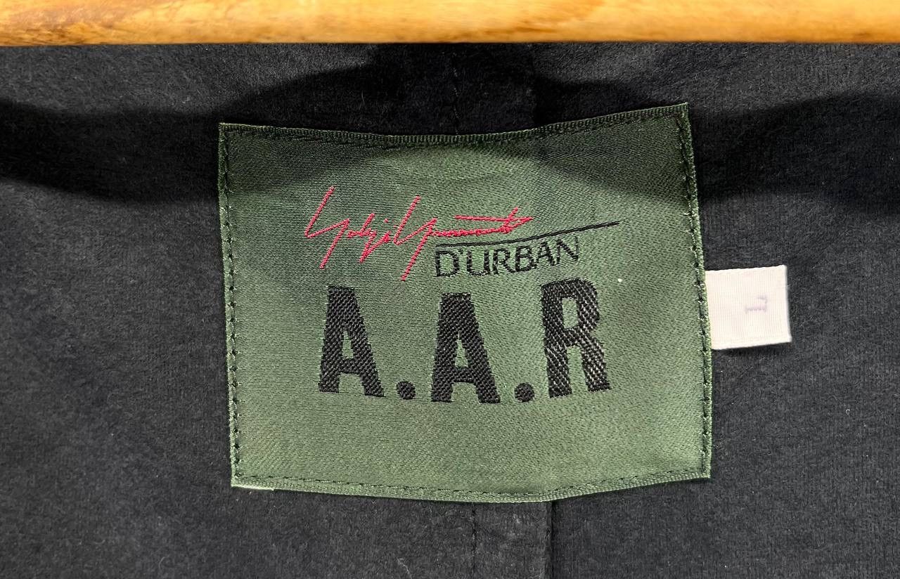 Vintage × Yohji Yamamoto Vintage Yohji Yamamoto Rare Button Up Black Long Jacket Size US L / EU 52-54 / 3 - 7 Thumbnail