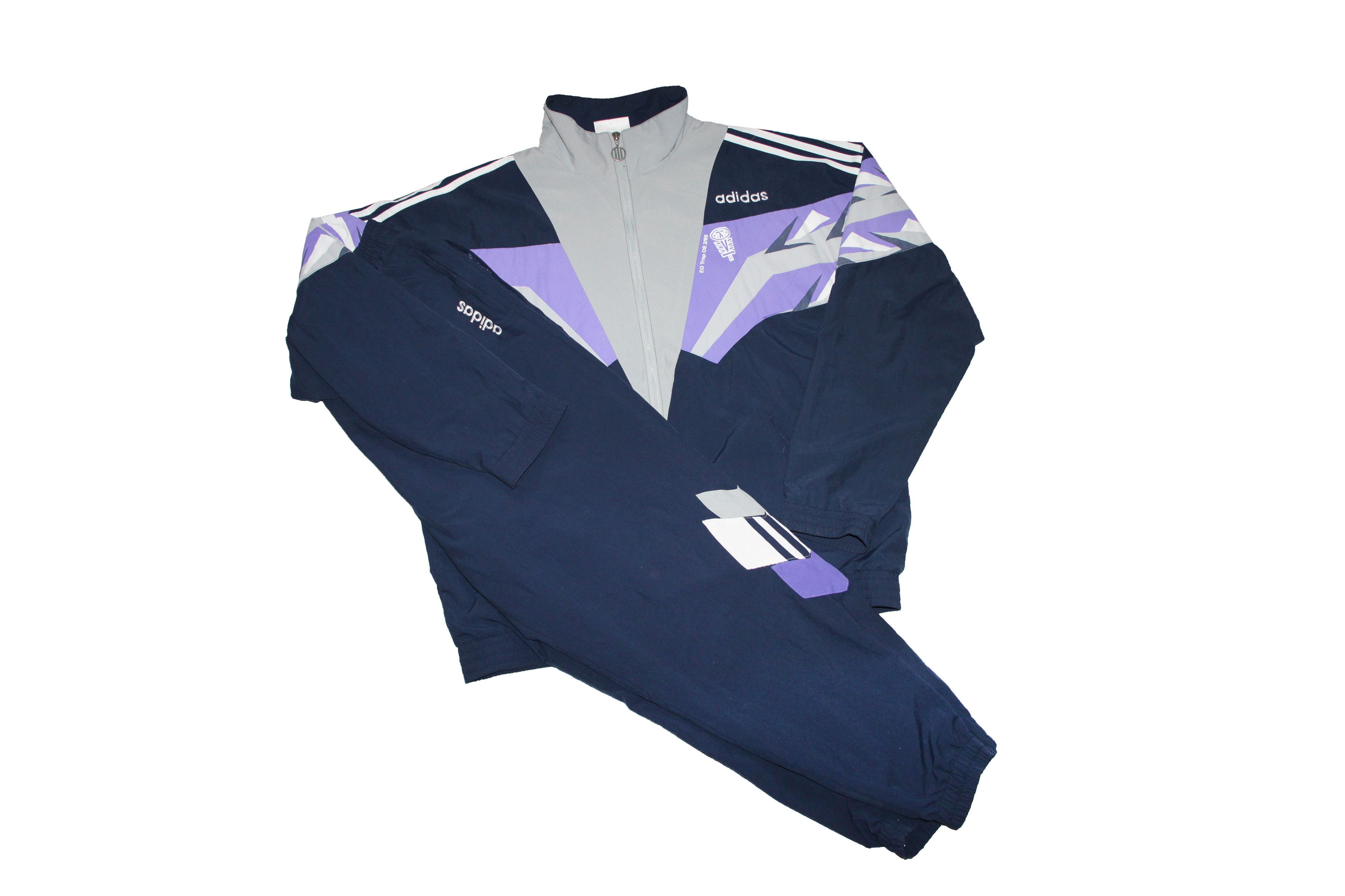 Adidas Adidas Sport Suit Jacket Sweatpants Vintage 1995s Size US XL / EU 56 / 4 - 1 Thumbnail