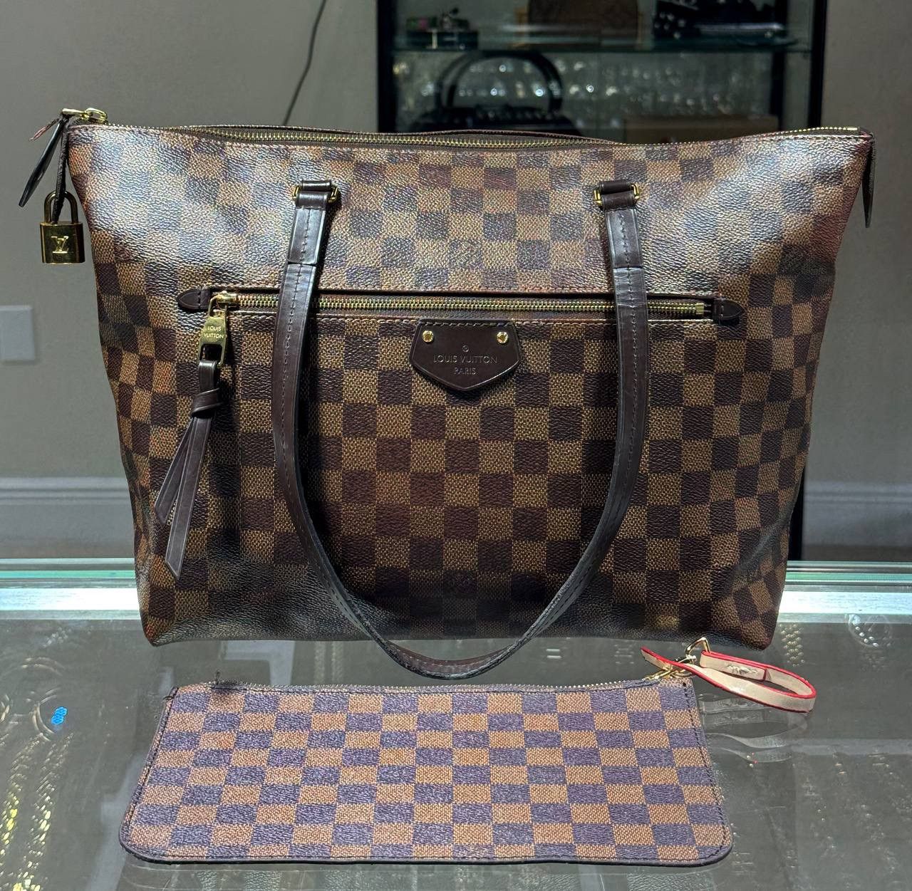 Louis Vuitton LOUIS VUITTON N41012 Damier Iena PM Tote Shoulder Bag Damier Size ONE SIZE - 1 Thumbnail