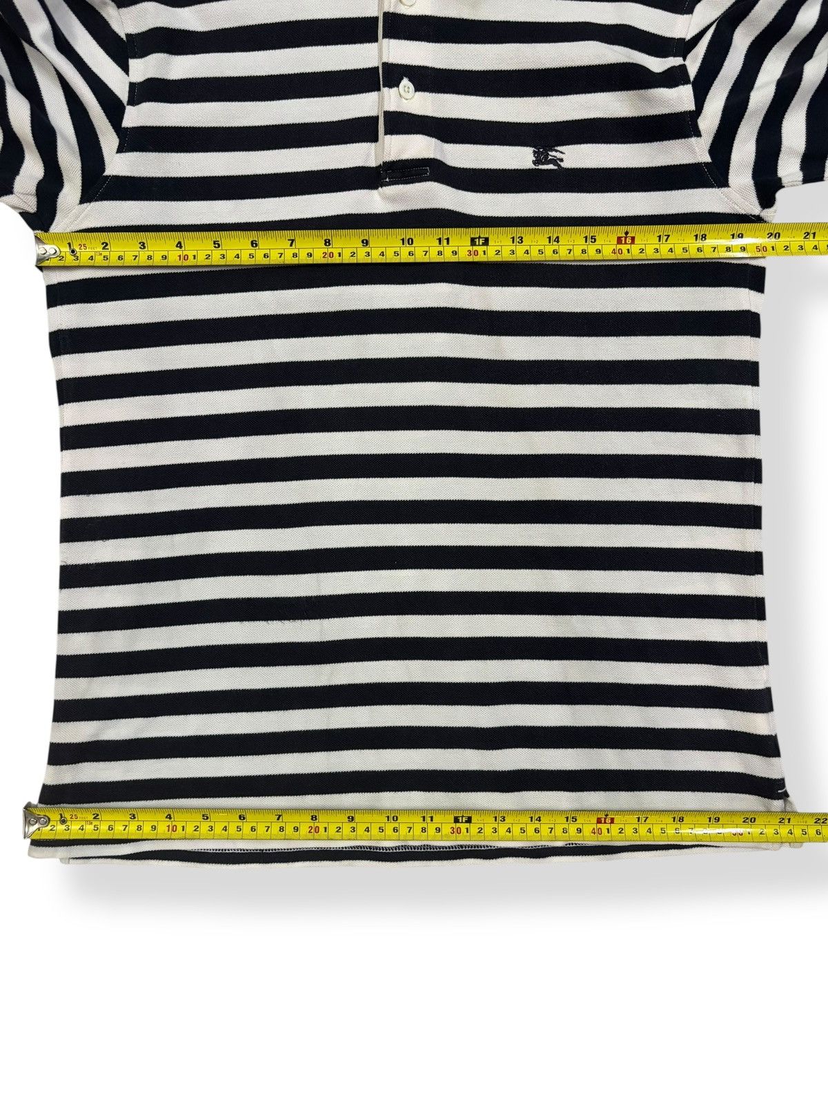 Burberry Vintage Burberry London Small Logo Striped Polo Shirt Size US M / EU 48-50 / 2 - 13 Thumbnail