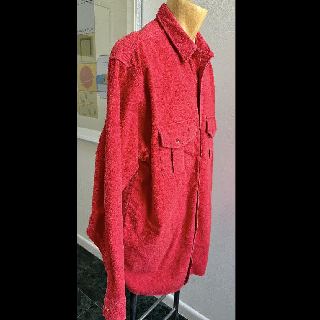 Eddie Bauer VINTAGE 1990s EDDIE BAUER MENS RED COTTON FLANNEL SHIRT XXL Size US XXL / EU 58 / 5 - 4 Thumbnail
