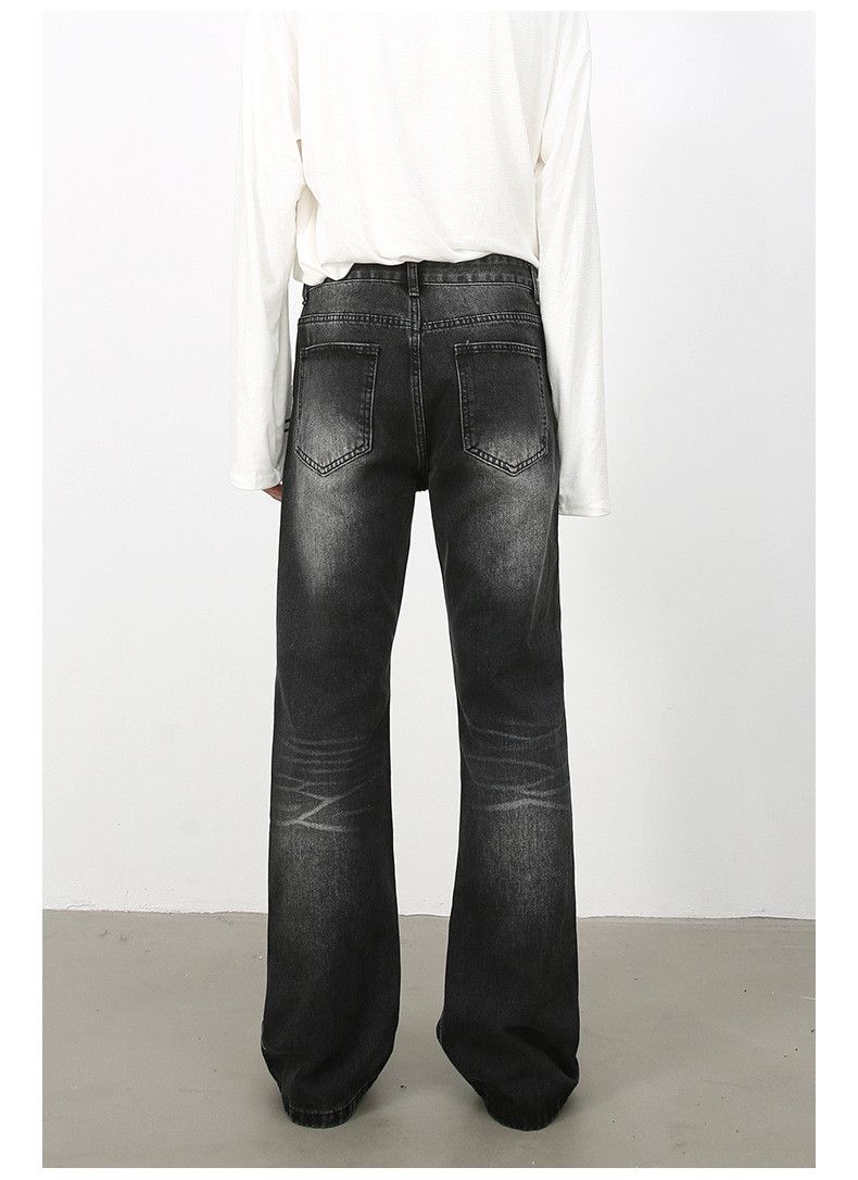 Japanese Brand × Jean High street retro loose flared ripped jeans for men Size US 32 / EU 48 - 5 Thumbnail