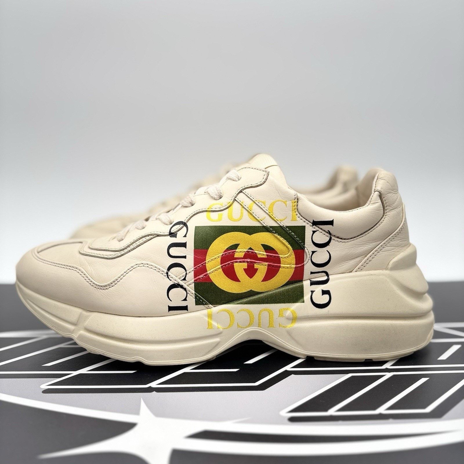 Gucci Gucci Rhyton GG ‘ Gucci logo ’ | GOOD CONDITION! Size US 8 / EU 41 - 1 Thumbnail